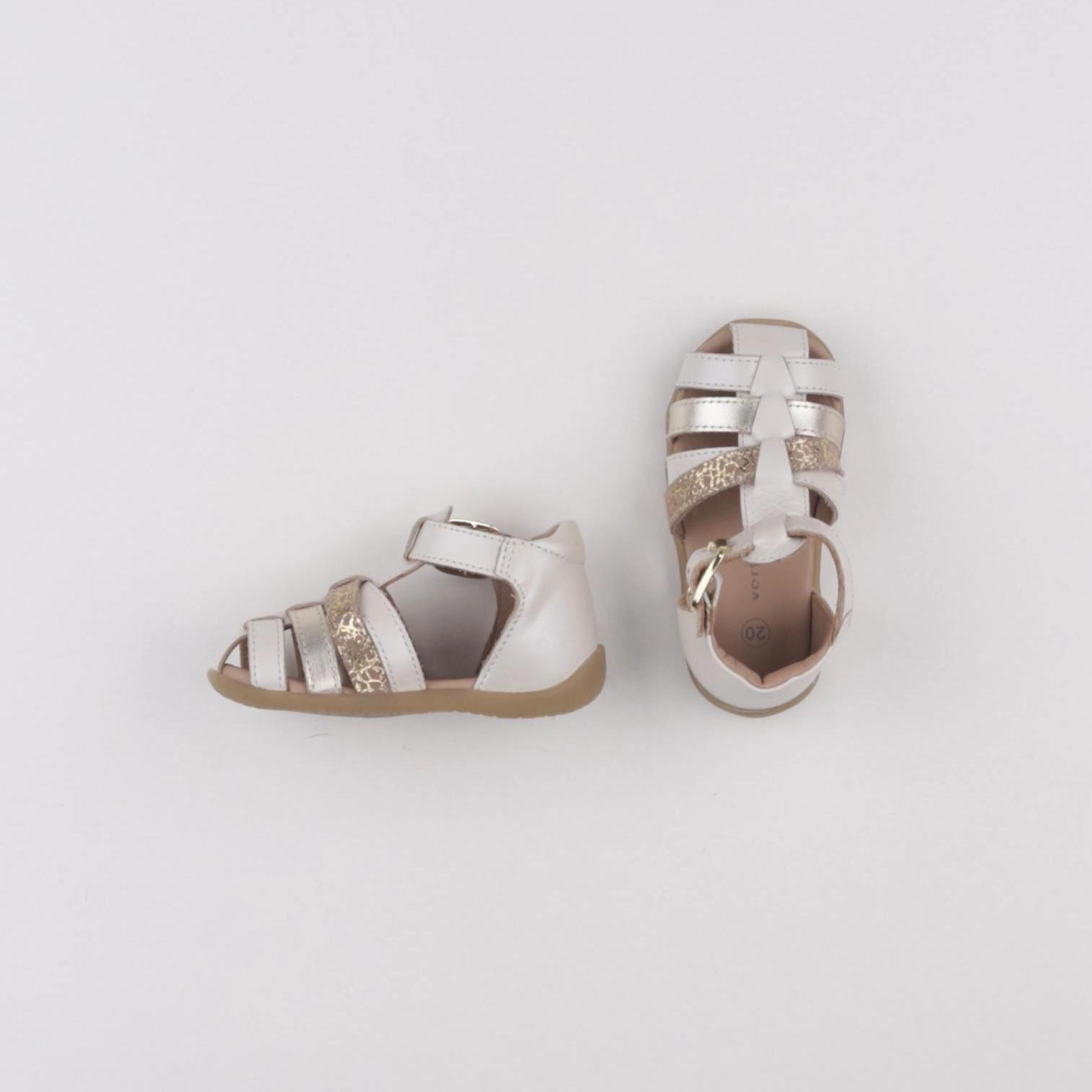 Vertbaudet - sandales beige, or - pointure 20