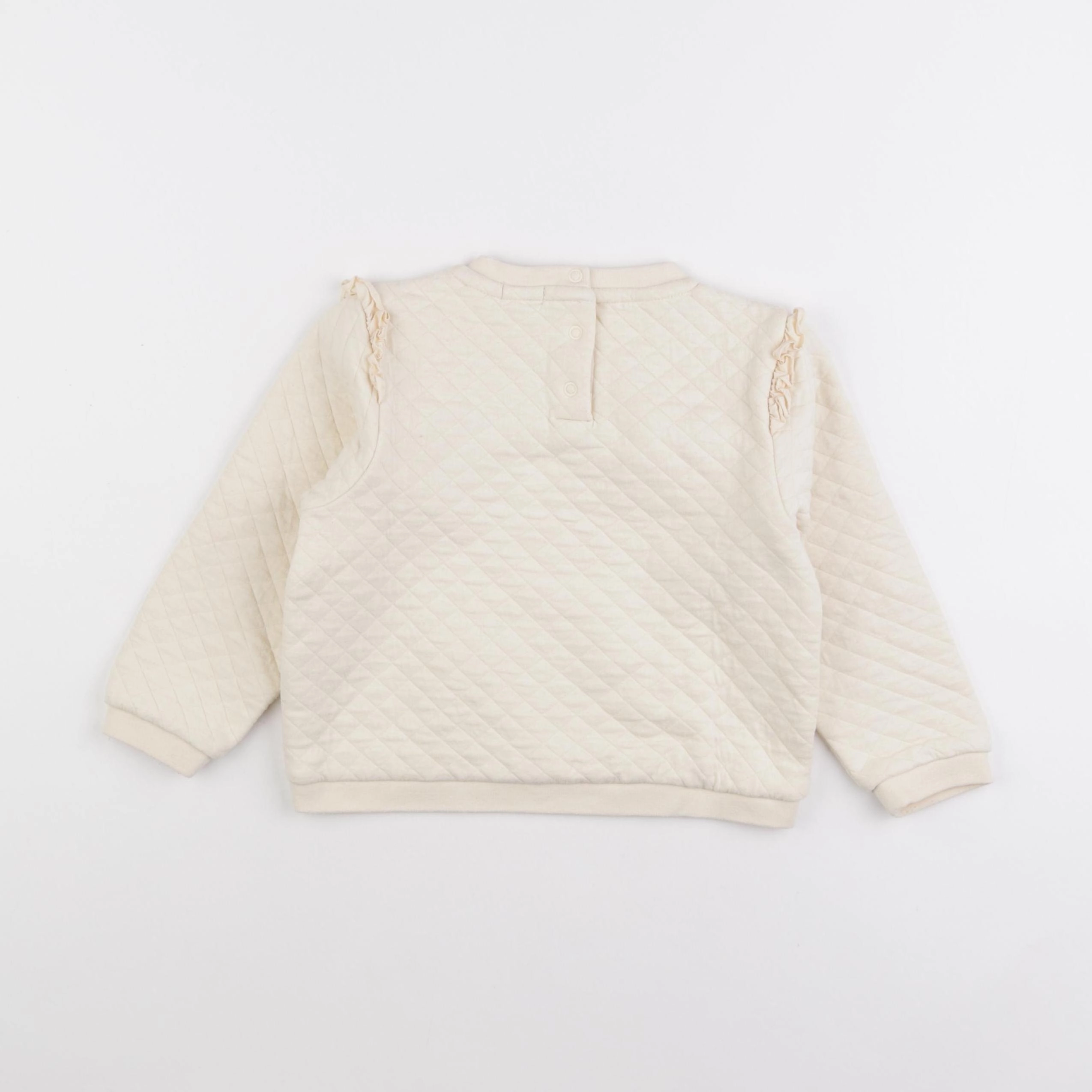 Vertbaudet - sweat beige - 3 ans