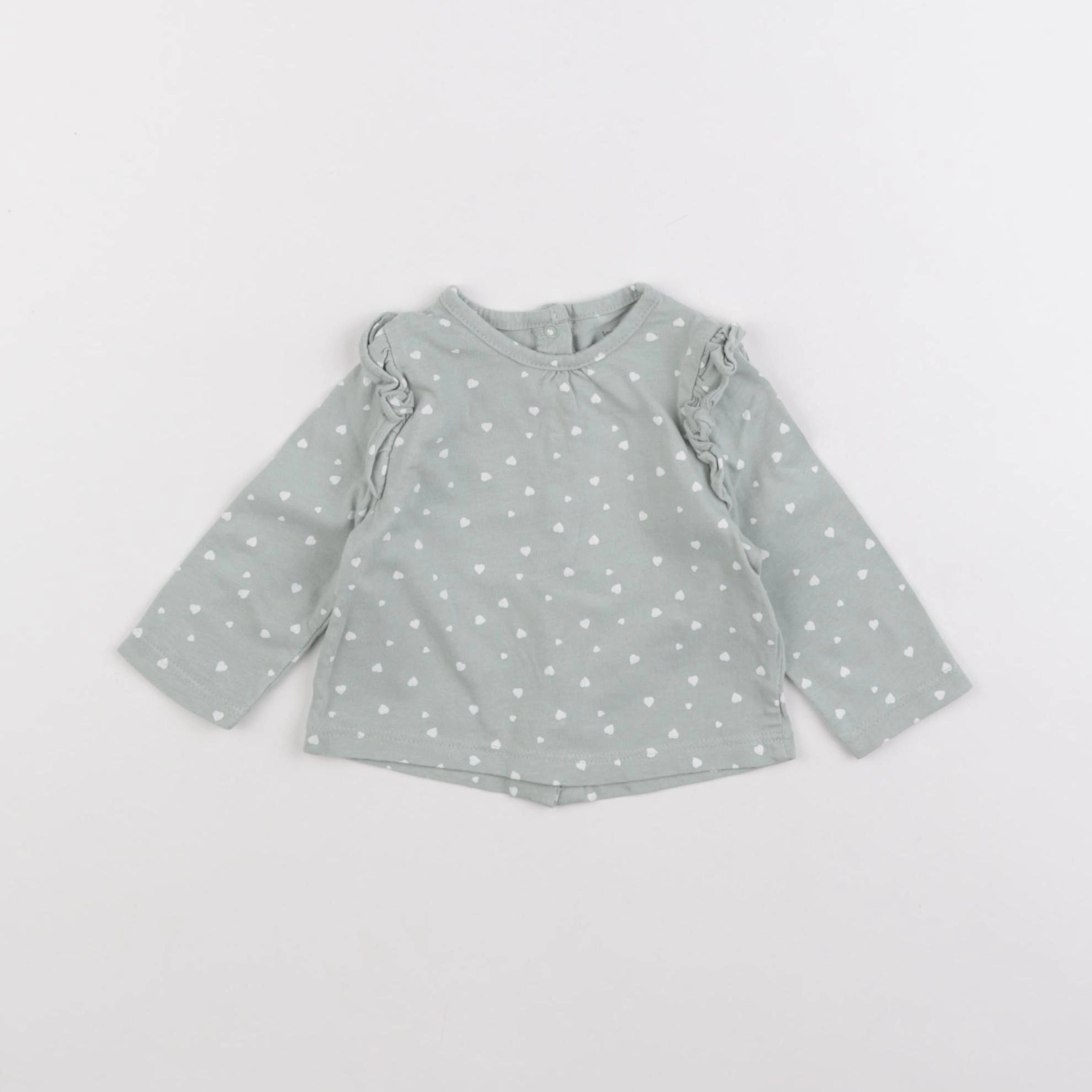 Vertbaudet - tee-shirt vert - 3 mois