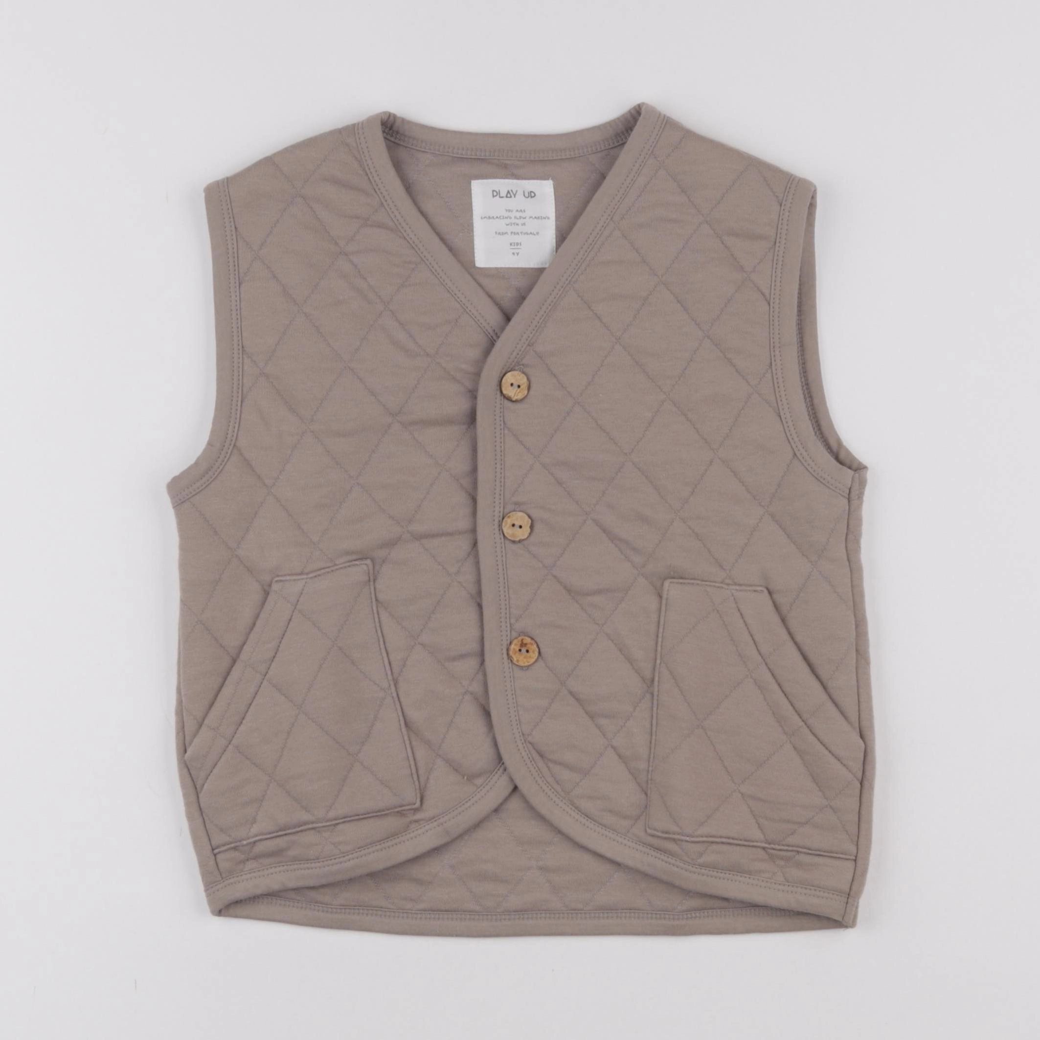 Play Up - gilet beige - 4 ans