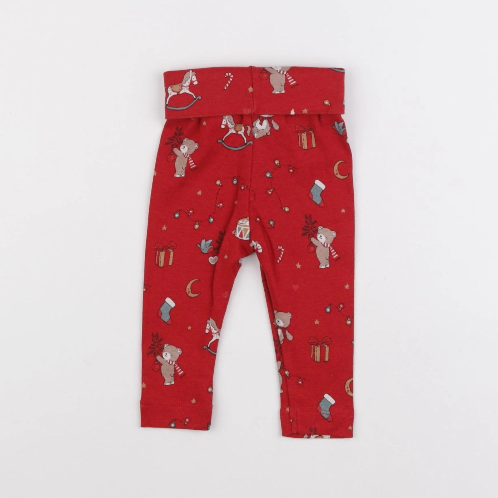 H&M - legging rouge - 4/6 mois