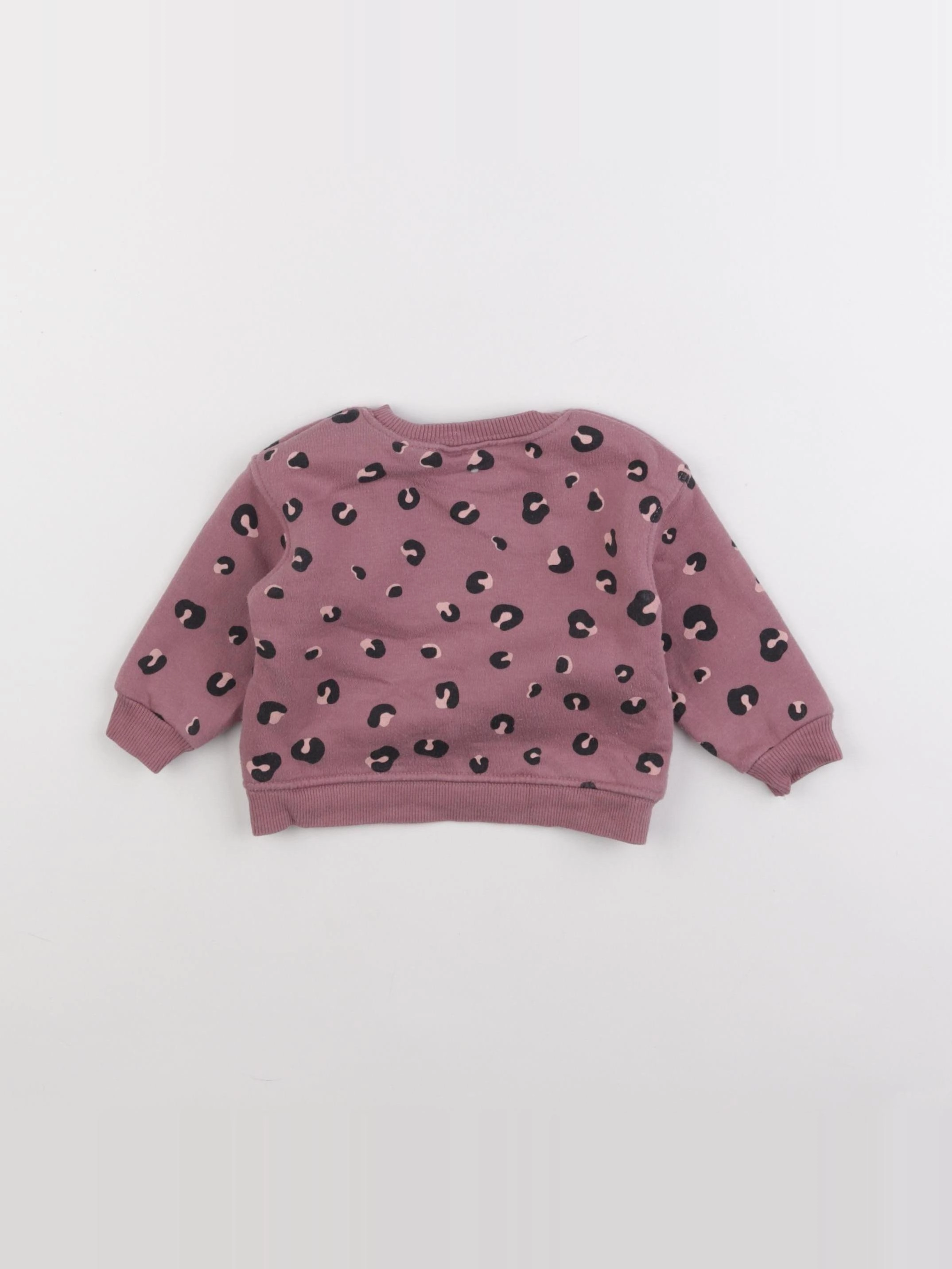 Zara - sweat rose - 3/6 mois