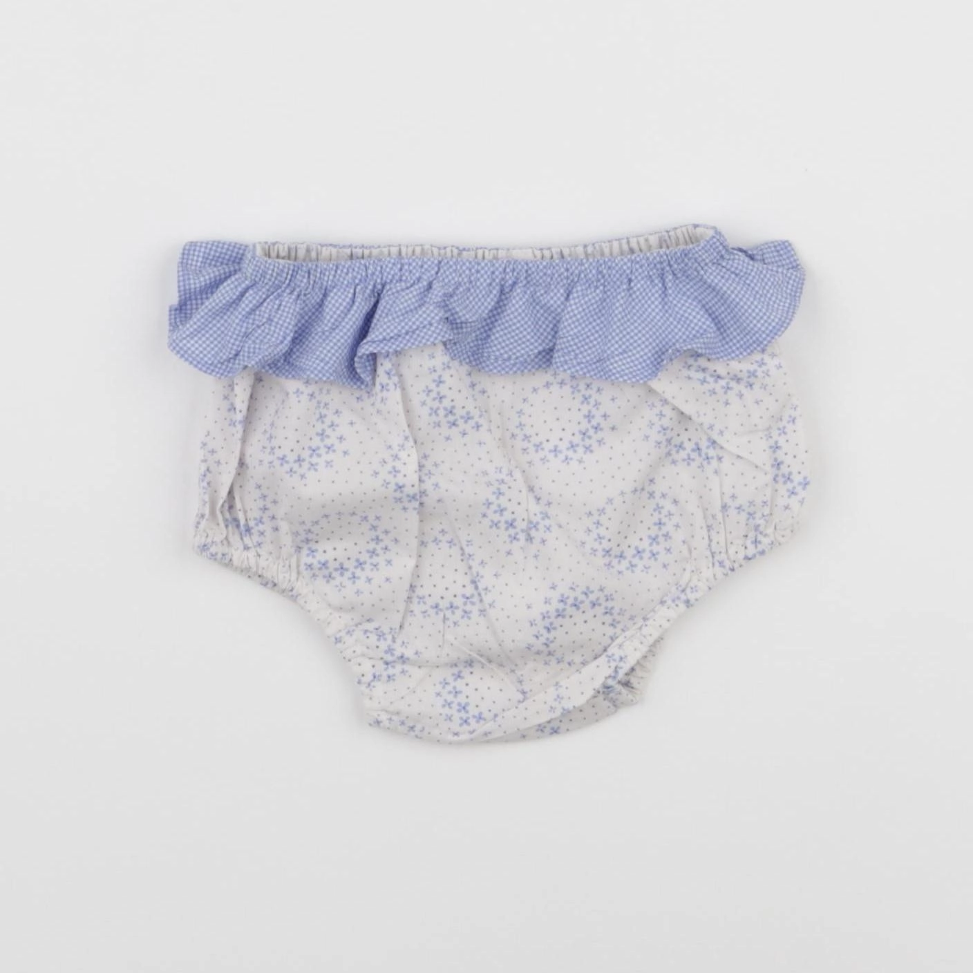 Jacadi - bloomer blanc, bleu - 3 mois