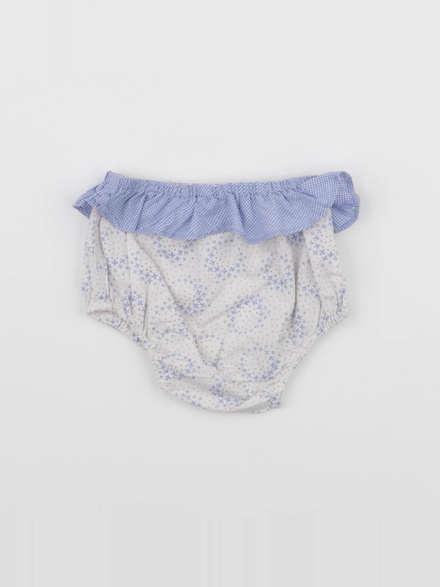 Jacadi - bloomer blanc, bleu - 3 mois