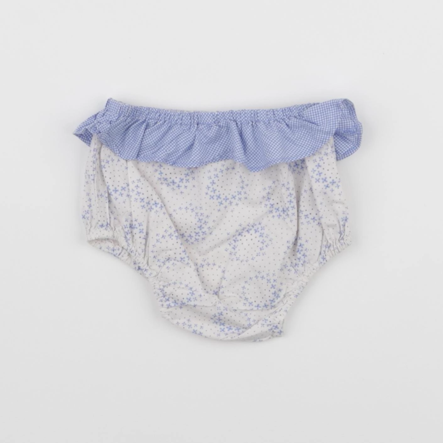 Jacadi - bloomer blanc, bleu - 3 mois