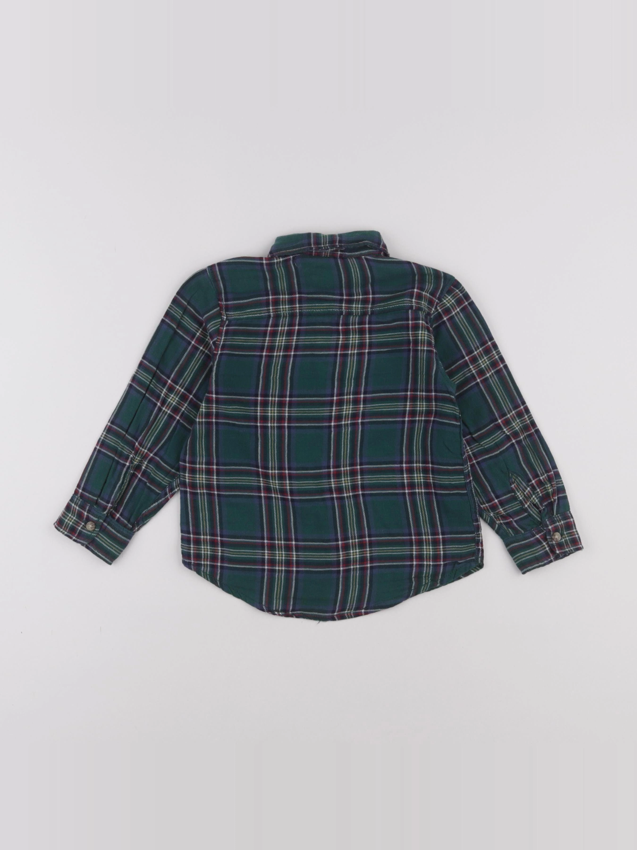 H&M - chemise vert - 2/3 ans