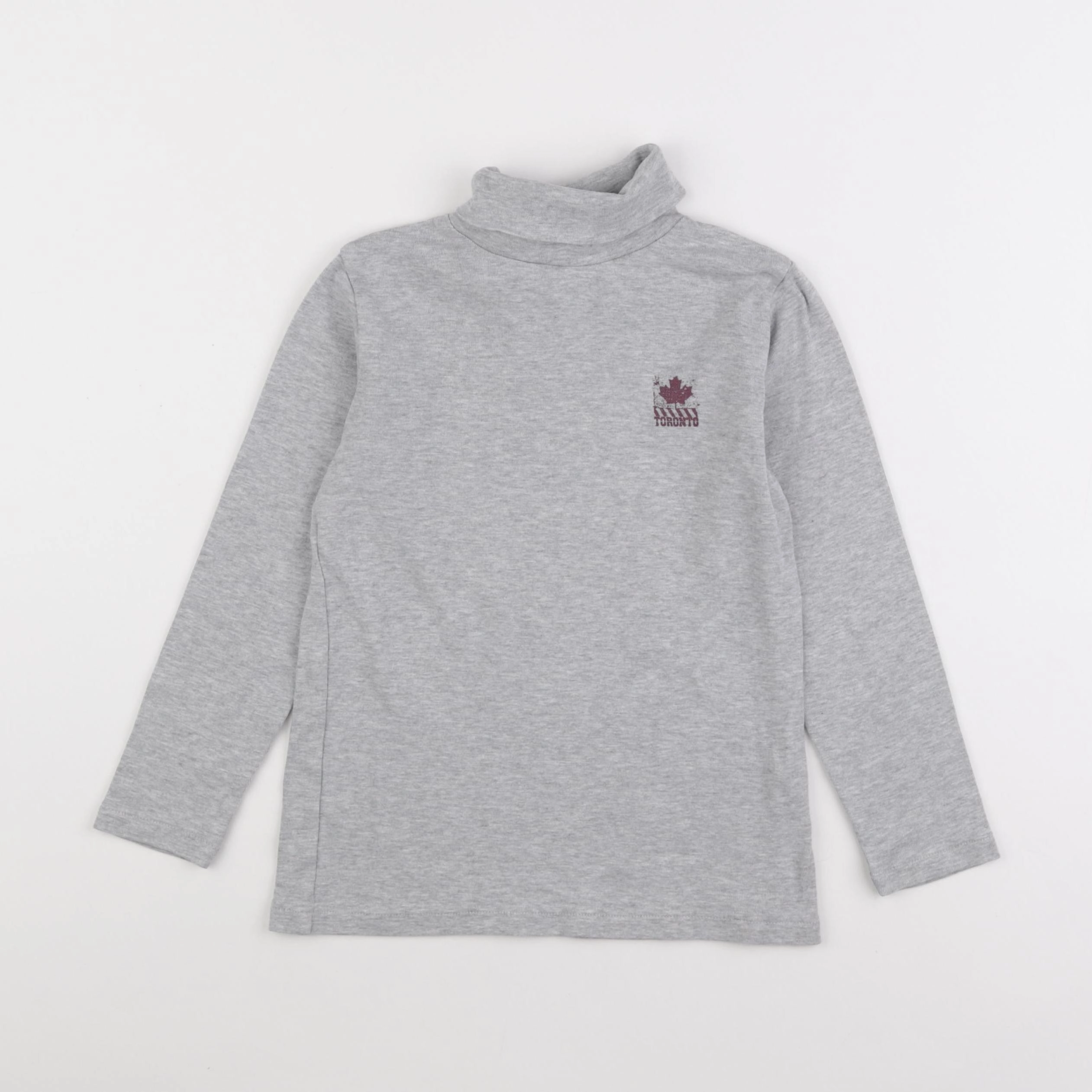 Vertbaudet - sous-pull gris - 8 ans