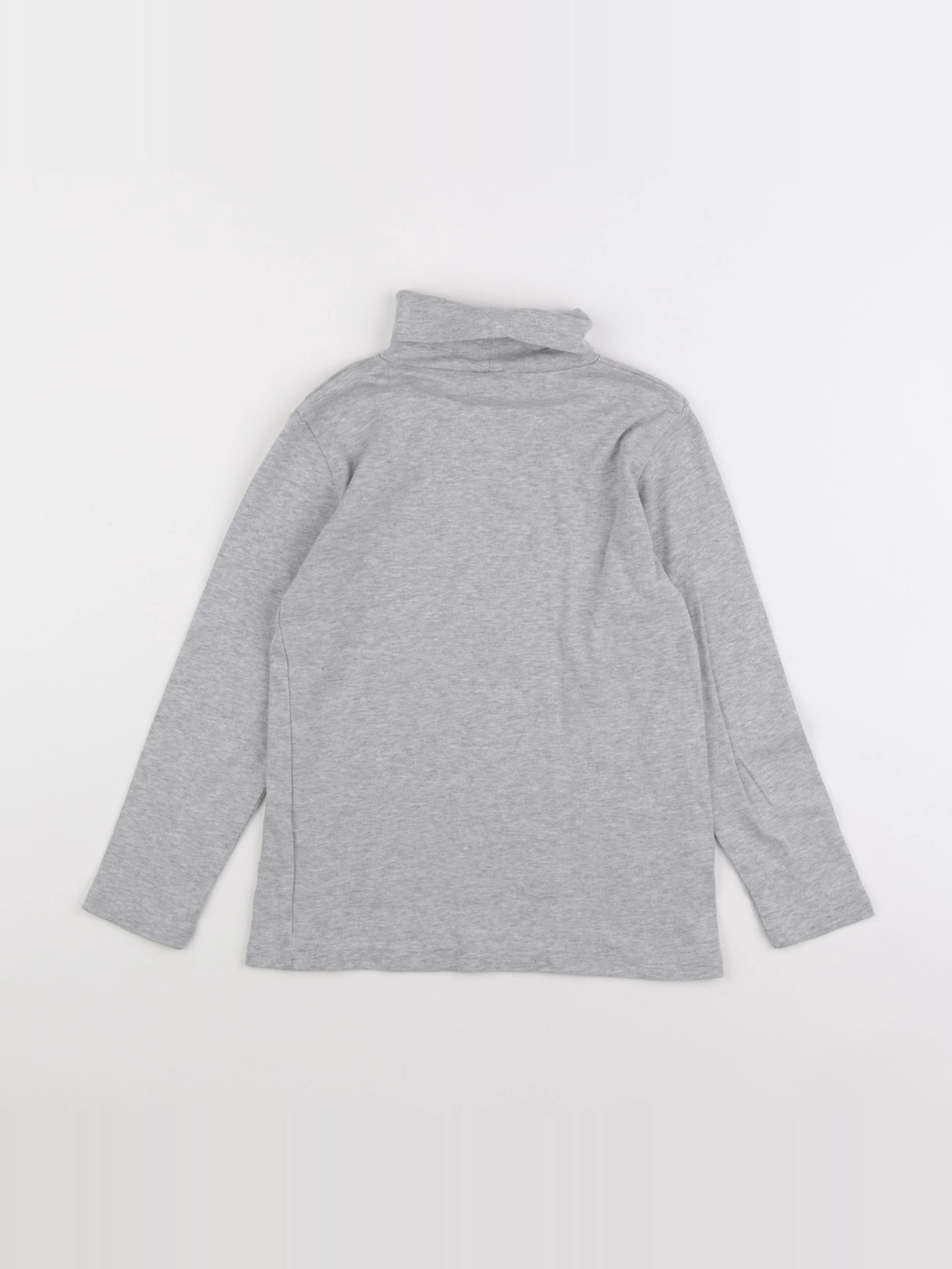 Vertbaudet - sous-pull gris - 8 ans