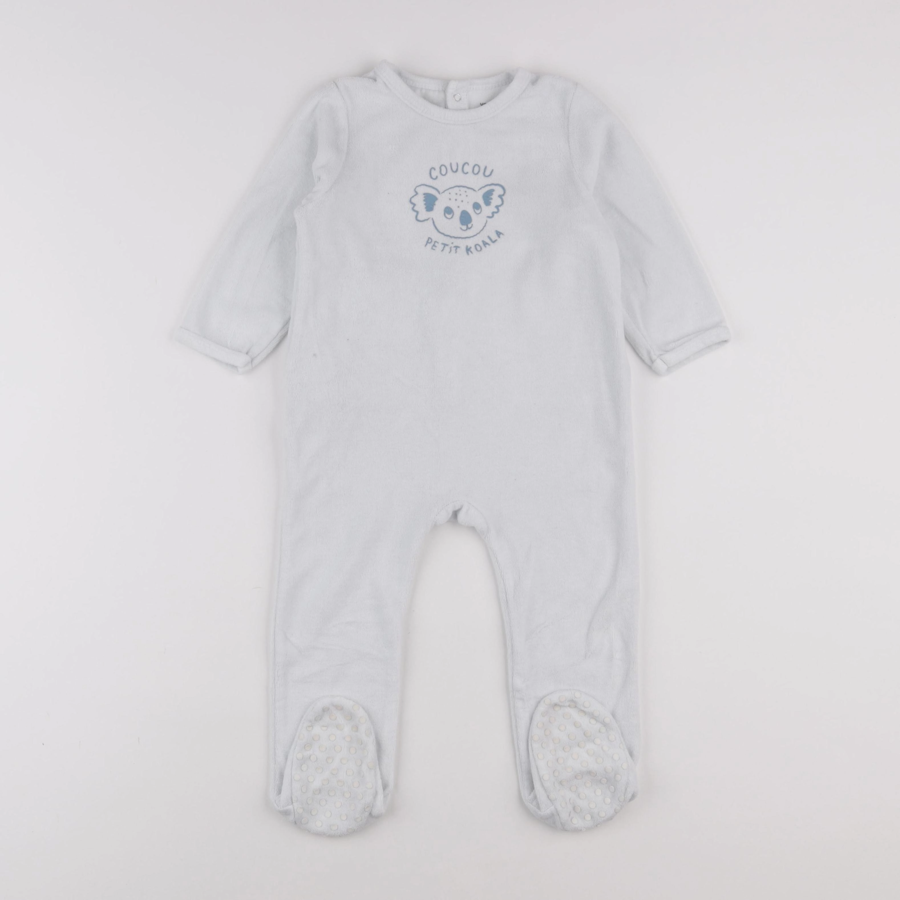 Vertbaudet - pyjama velours blanc - 2 ans