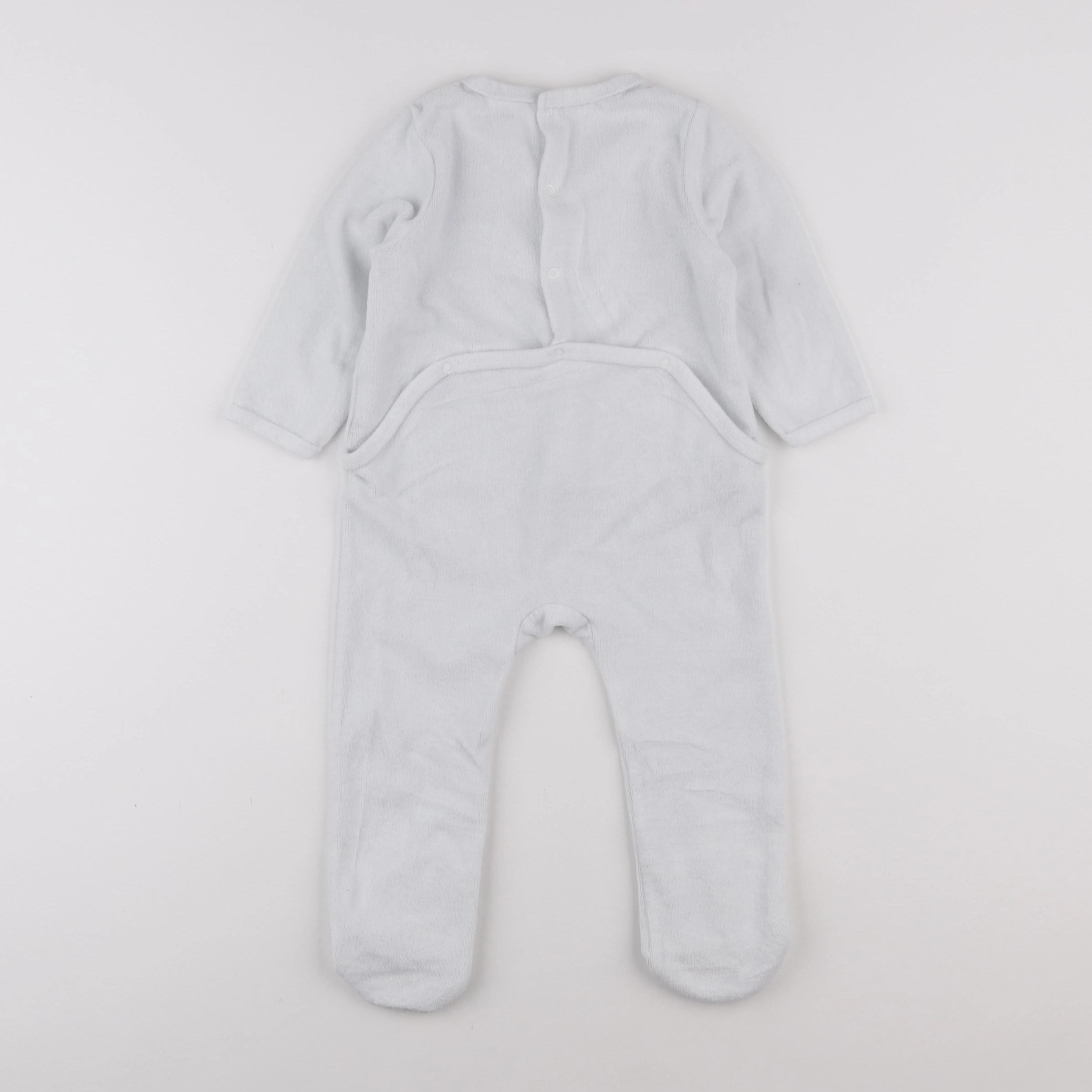 Vertbaudet - pyjama velours blanc - 2 ans