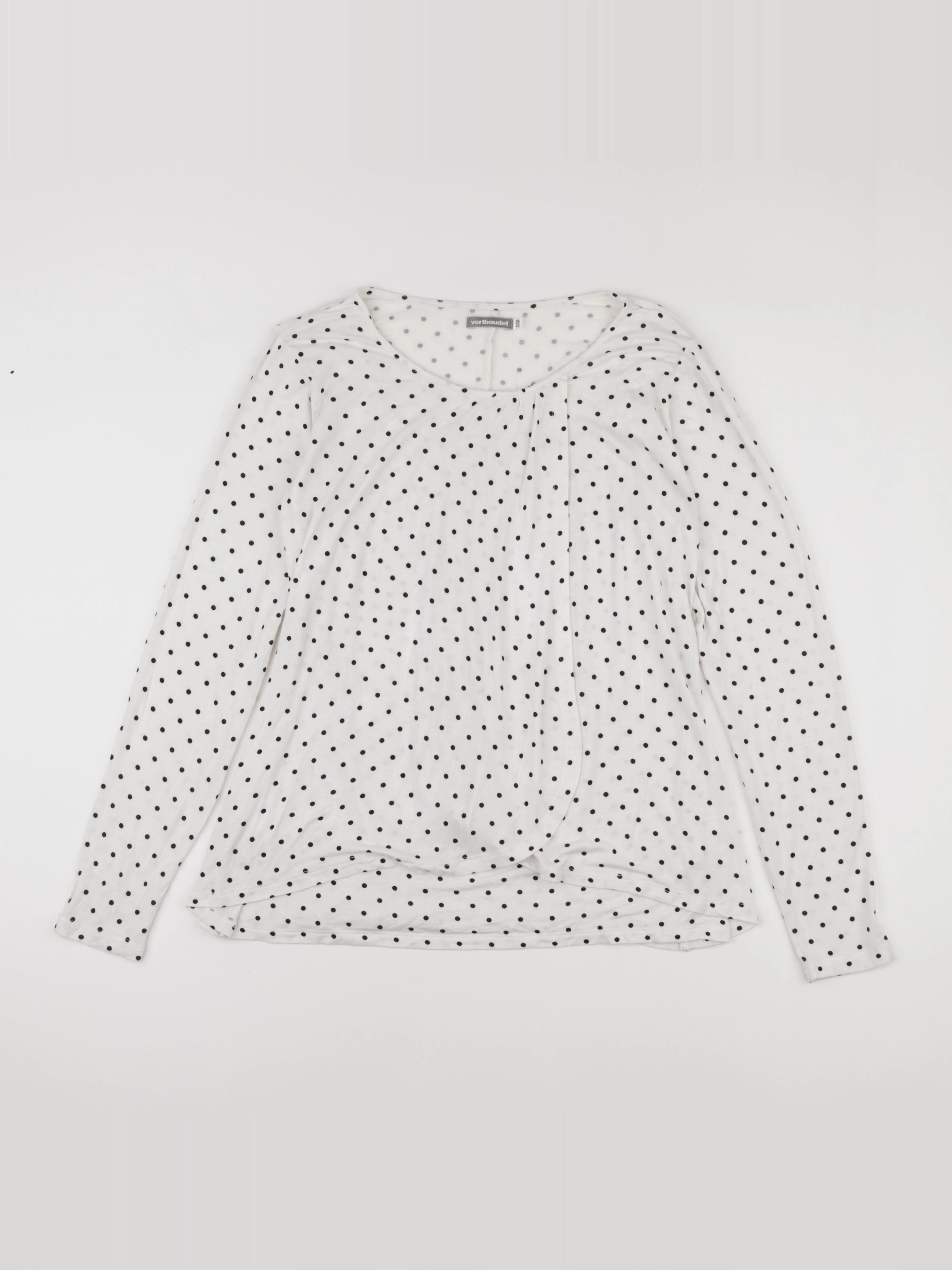 Vertbaudet - tee-shirt grossesse, allaitement blanc - 34 à 36