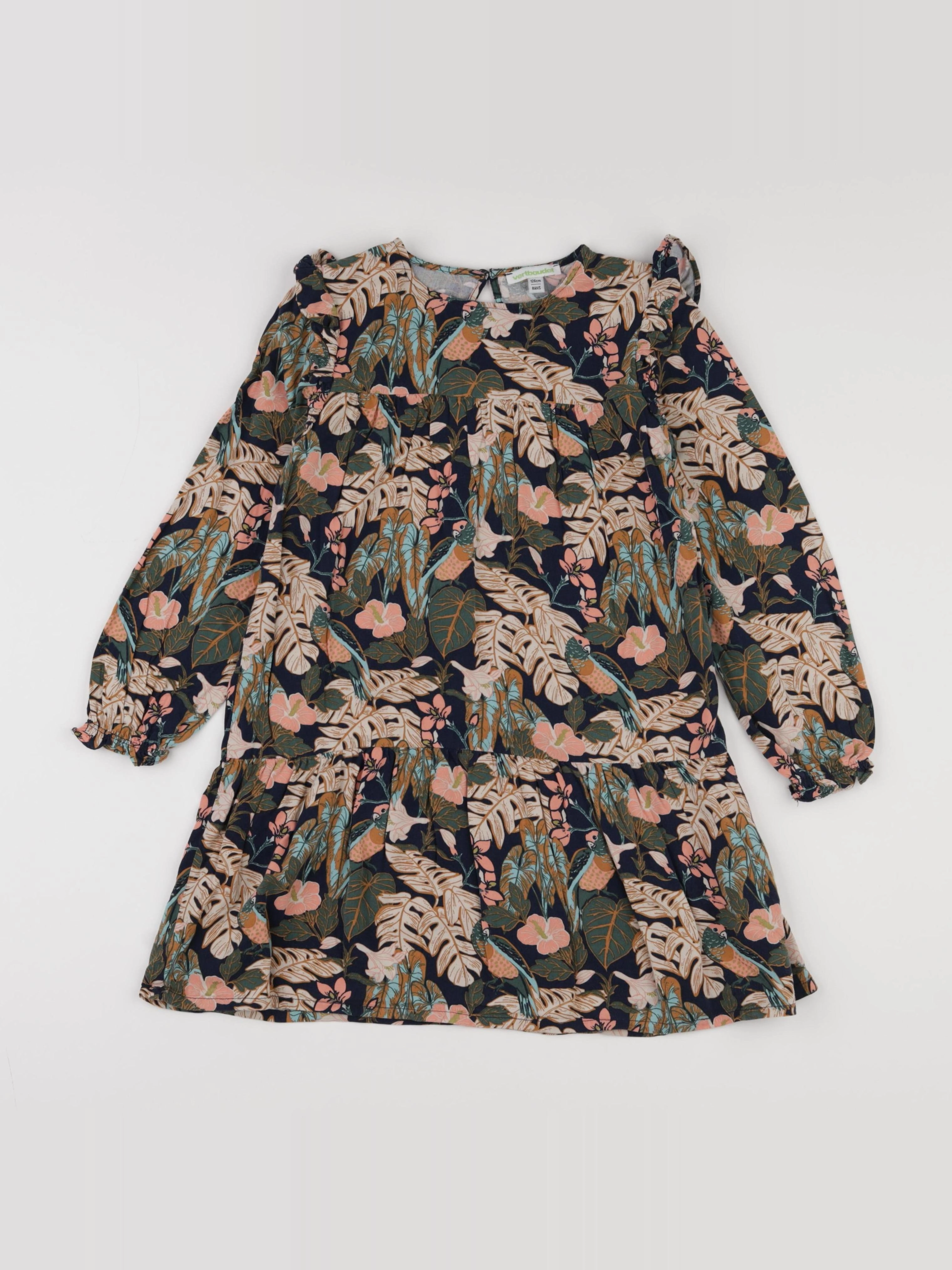 Vertbaudet - robe multicolore - 8 ans