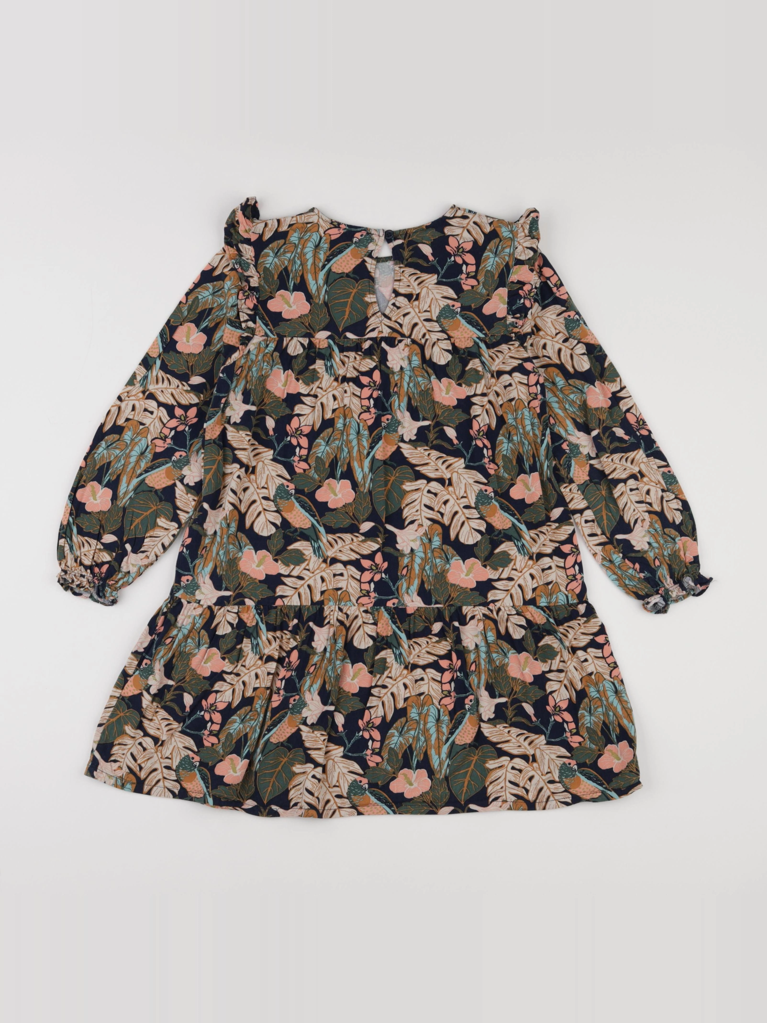 Vertbaudet - robe multicolore - 8 ans