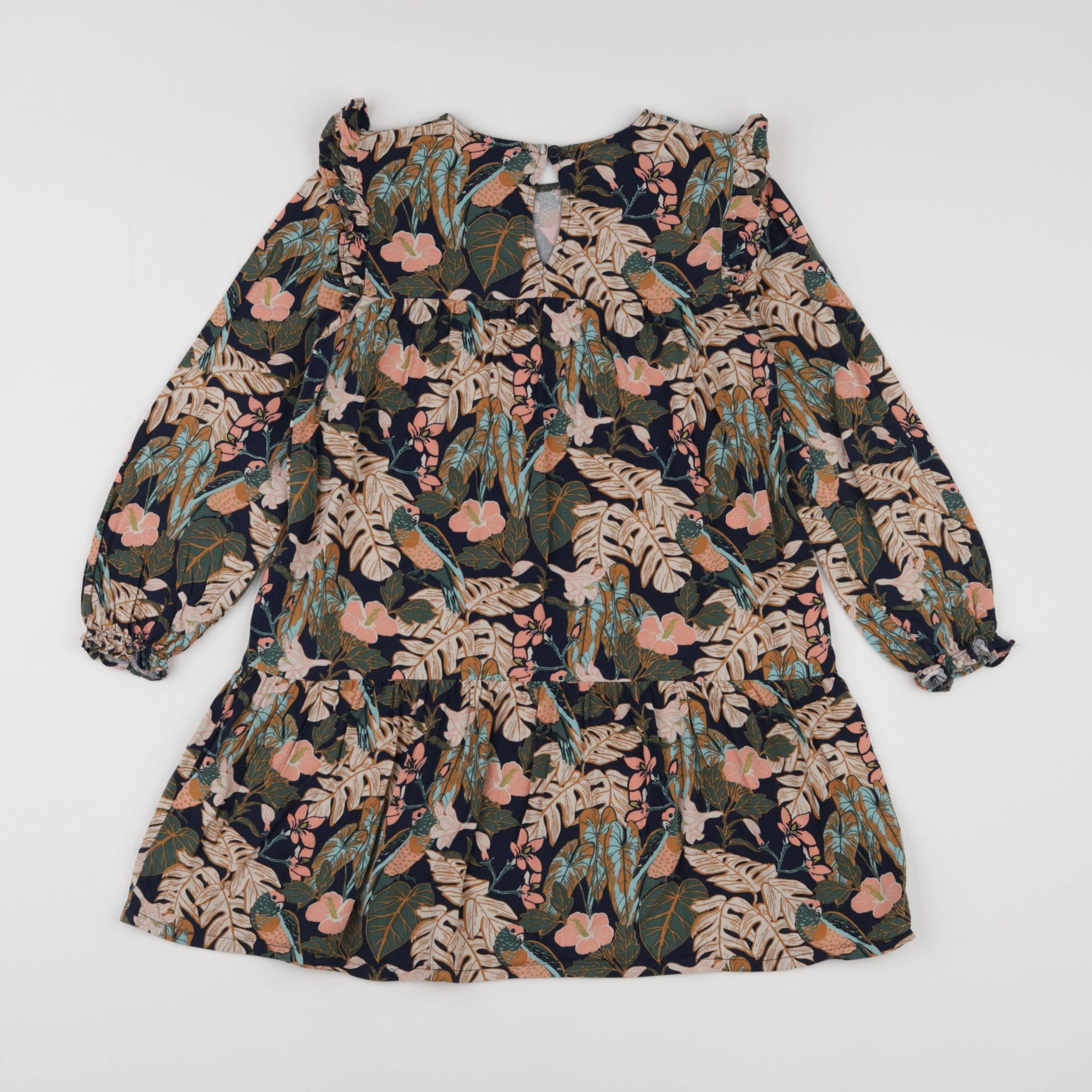 Vertbaudet - robe multicolore - 8 ans