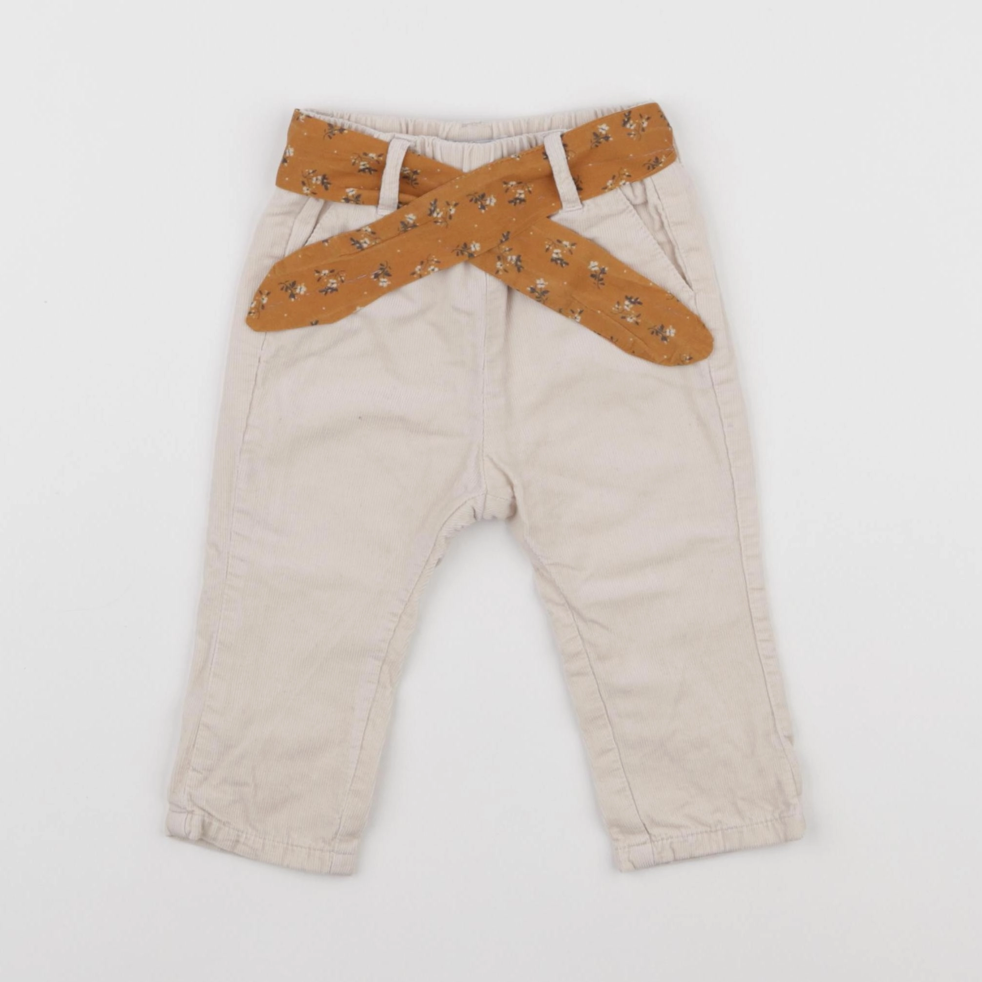 Vertbaudet - pantalon blanc - 6 mois