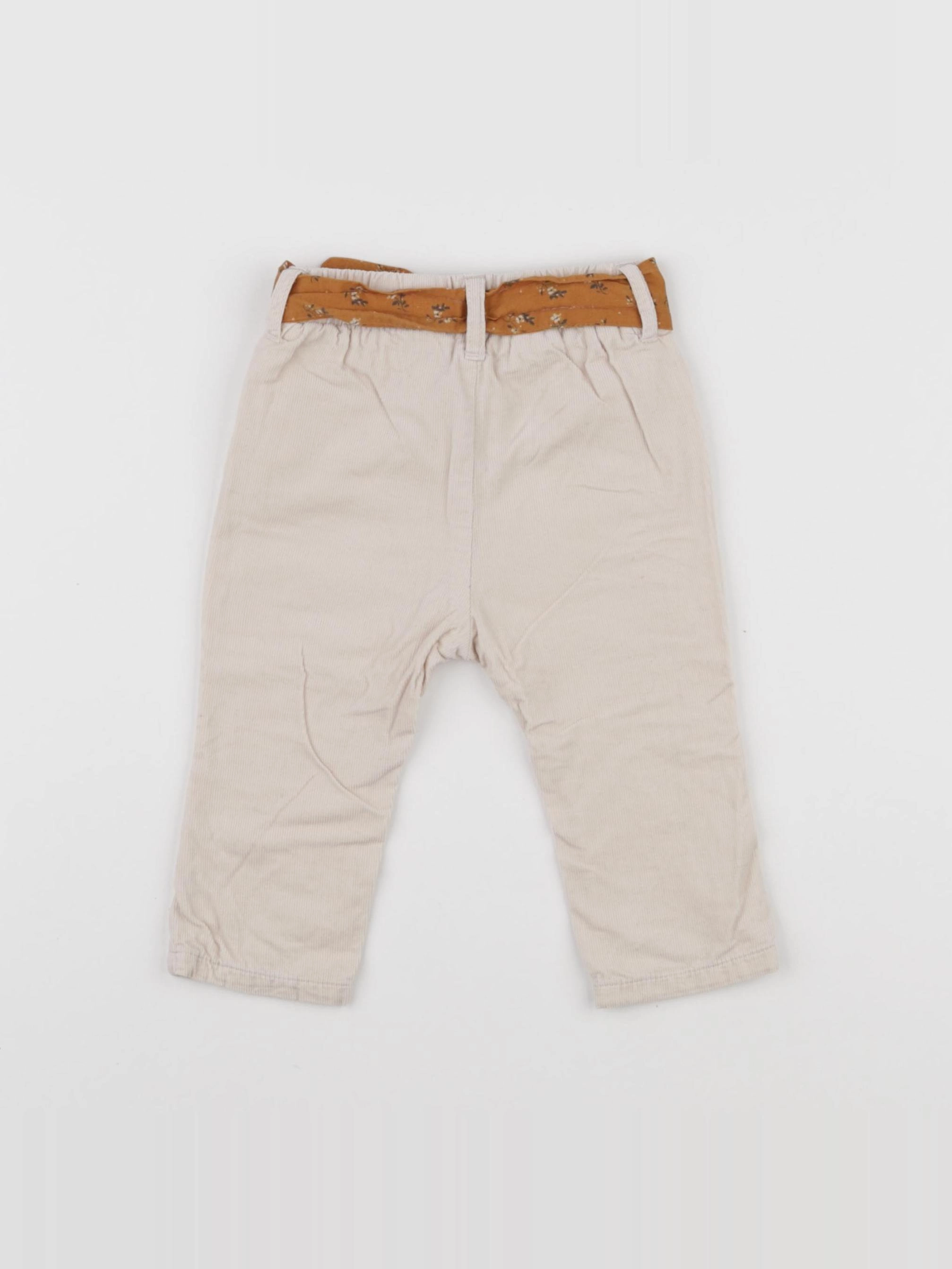 Vertbaudet - pantalon blanc - 6 mois