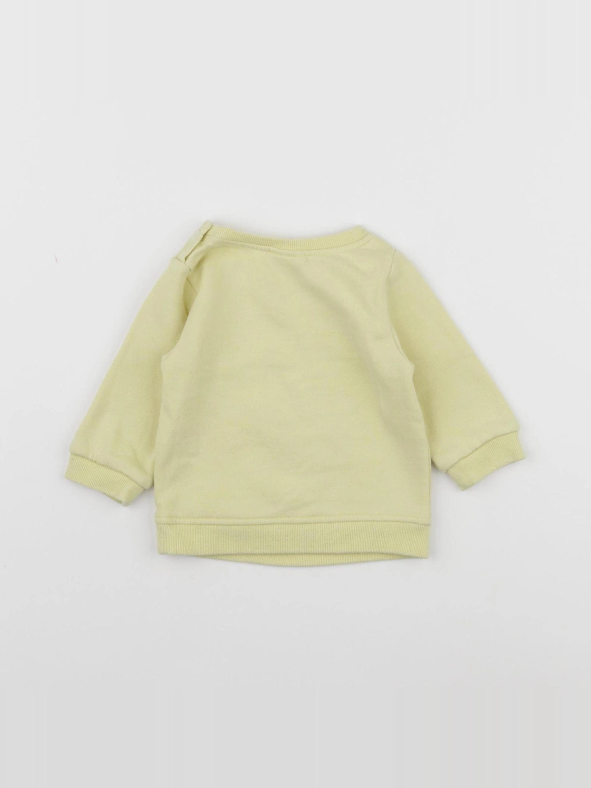 Tape à l'oeil - sweat jaune - 3 mois