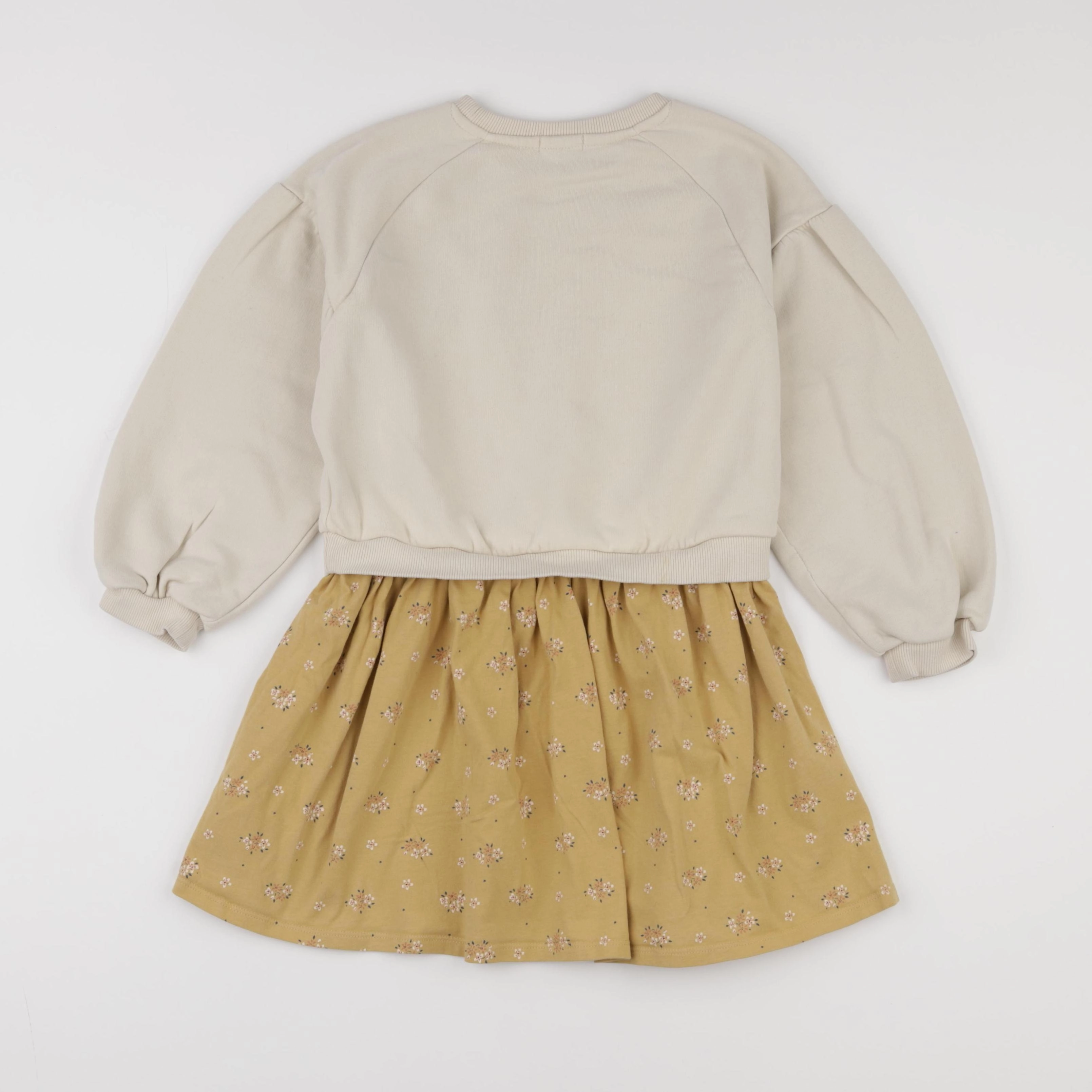 Vertbaudet - robe beige - 8 ans