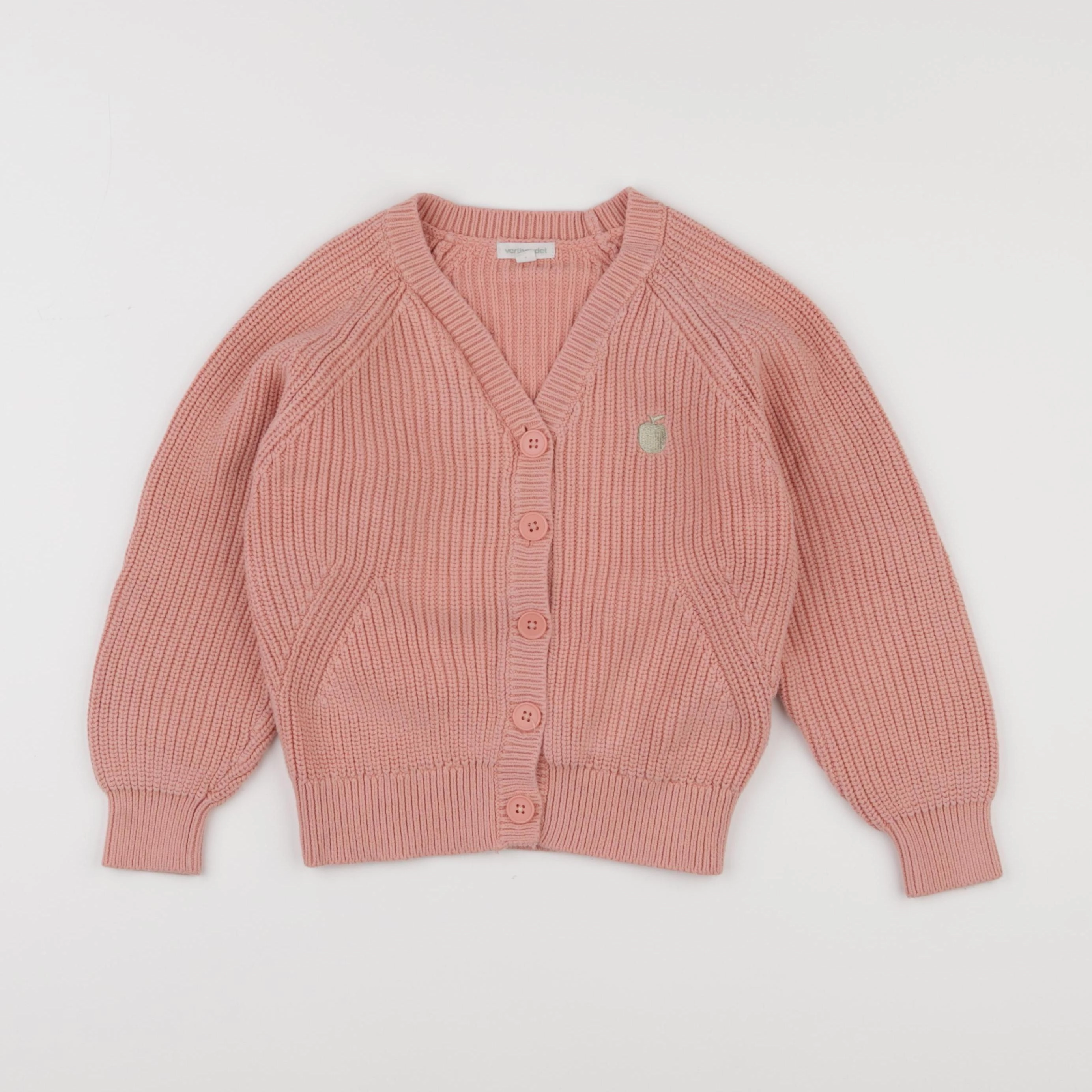 Vertbaudet - gilet rose - 8 ans