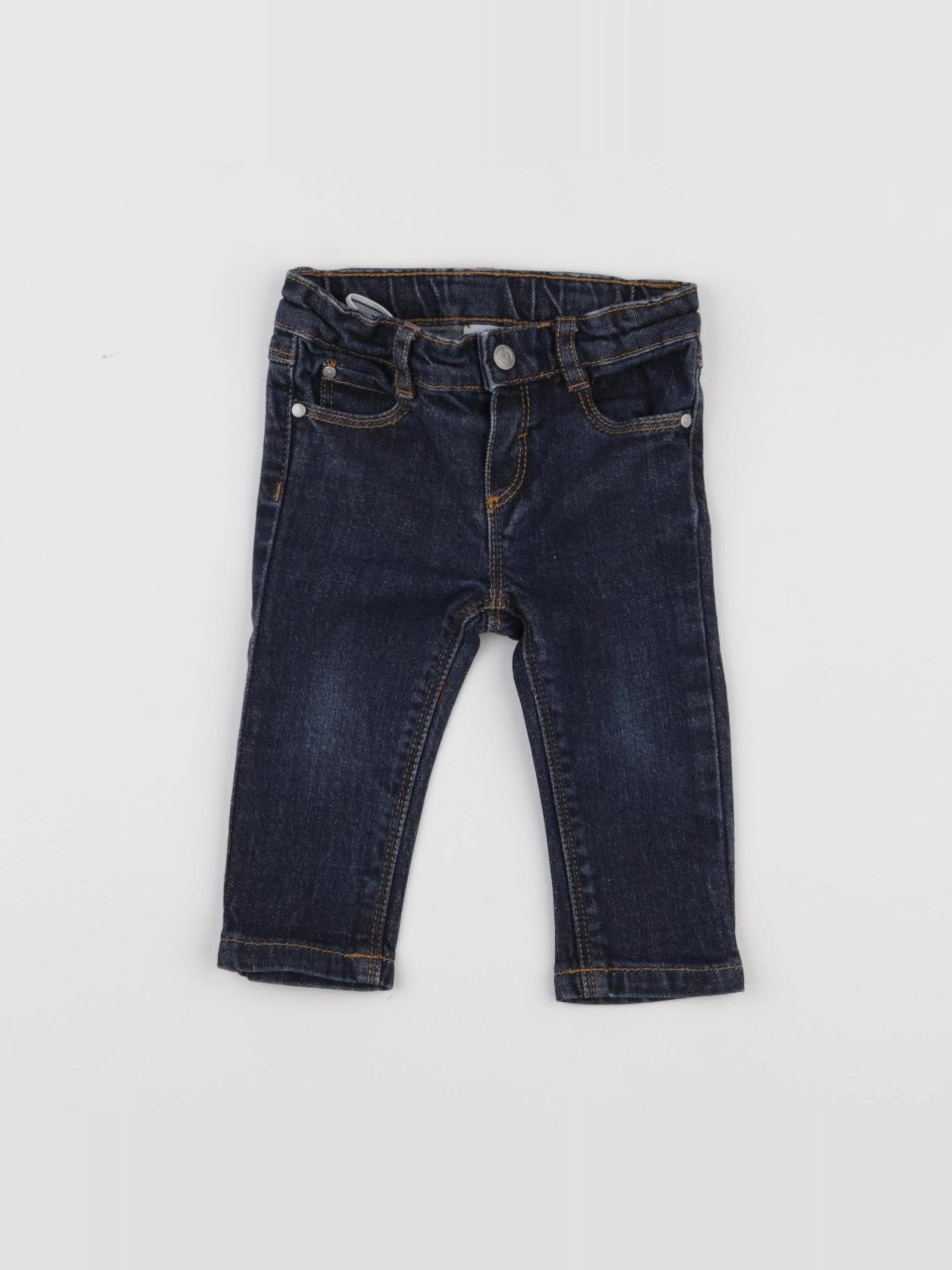 Petit Bateau - jean bleu - 3/6 mois
