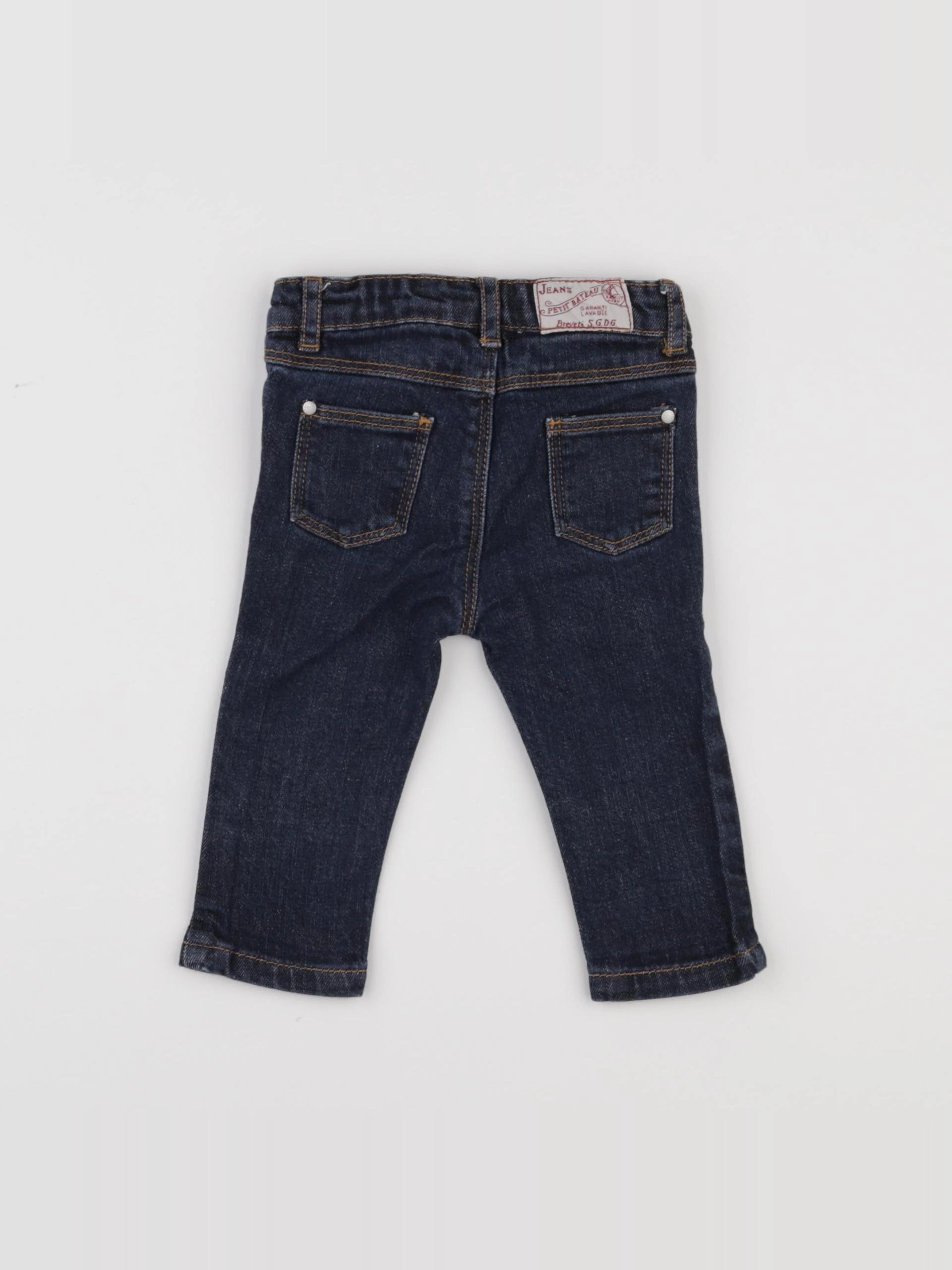 Petit Bateau - jean bleu - 3/6 mois