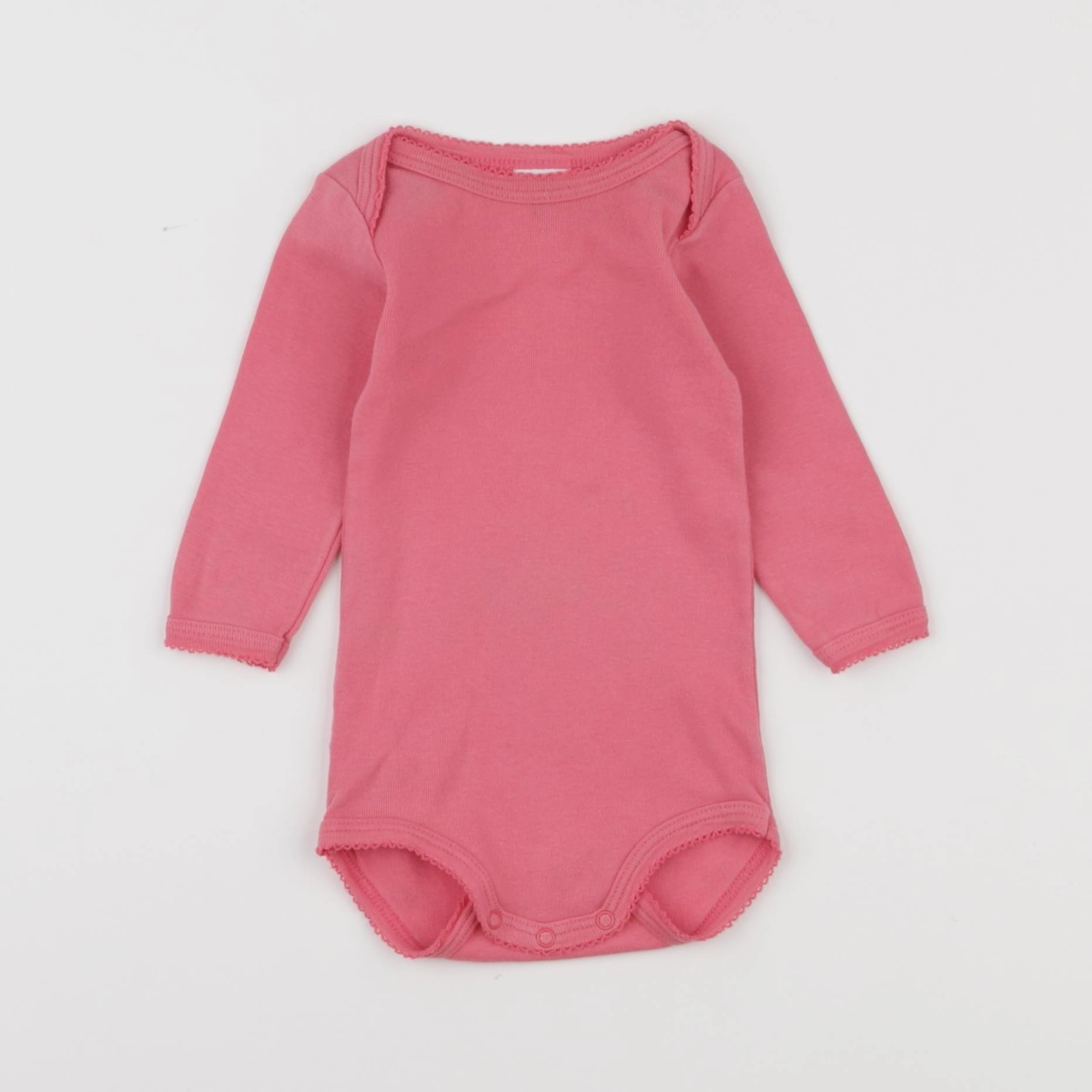 Petit Bateau - body rose - 6 mois