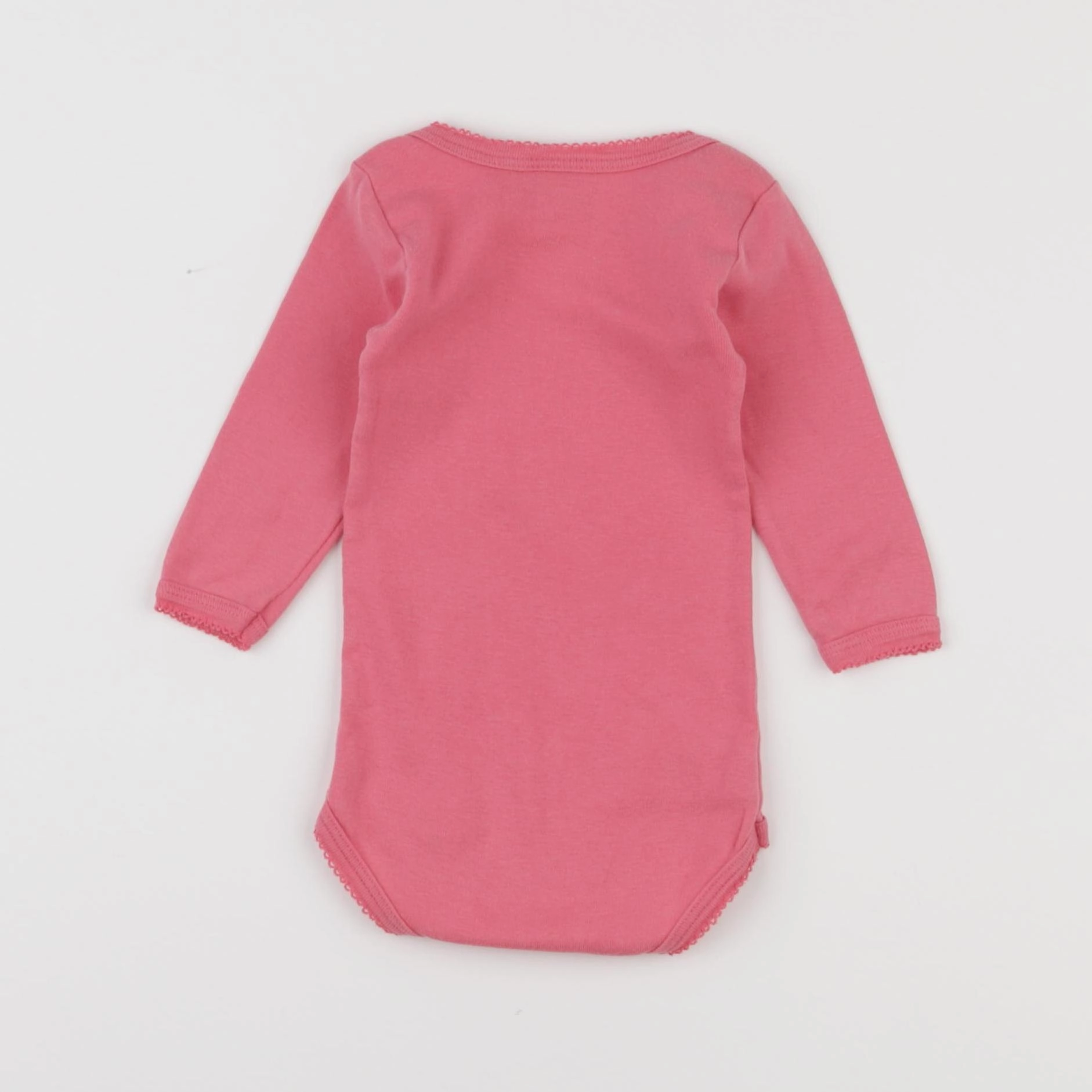 Petit Bateau - body rose - 6 mois