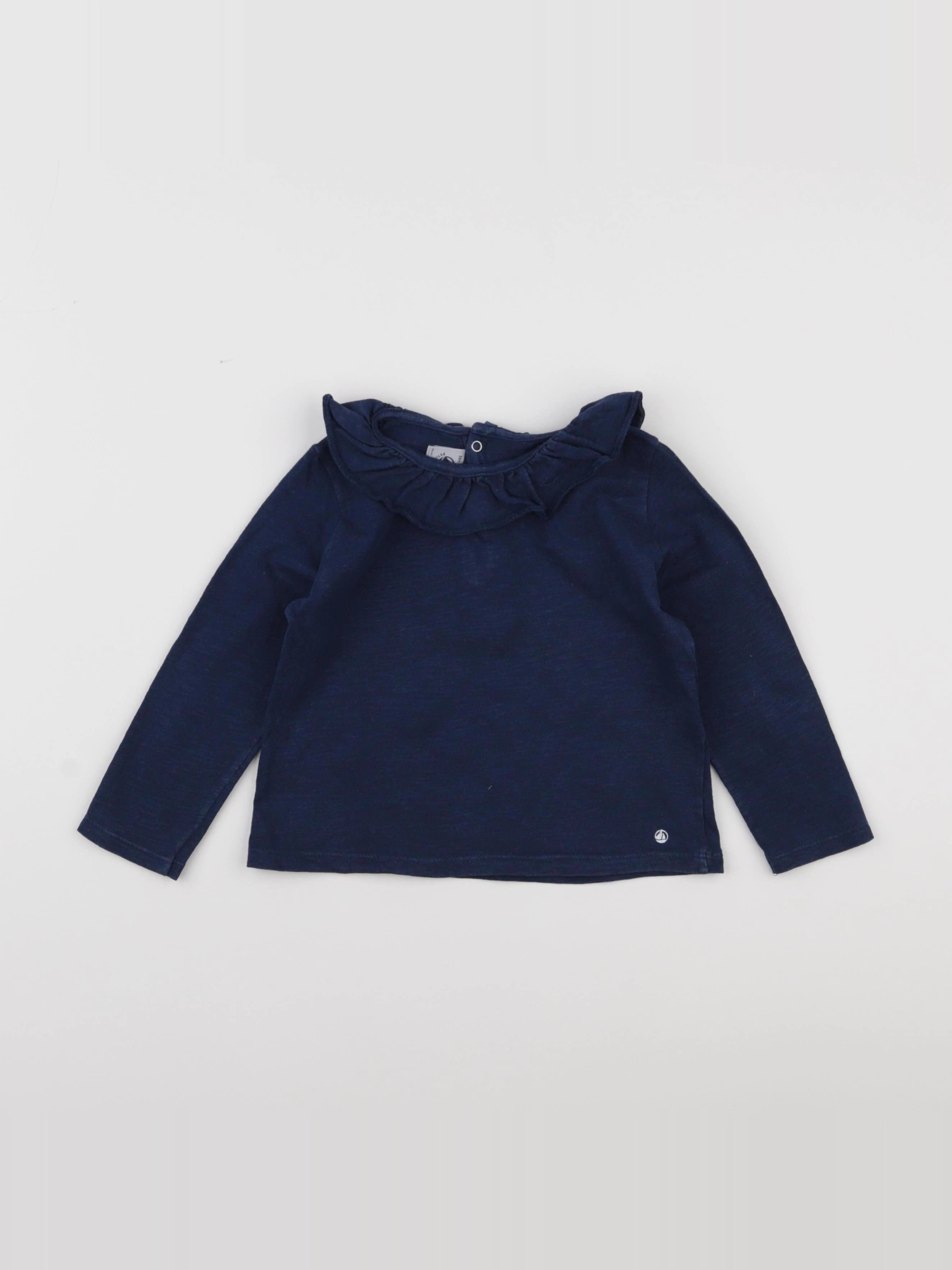 Petit Bateau - tee-shirt bleu - 36 mois