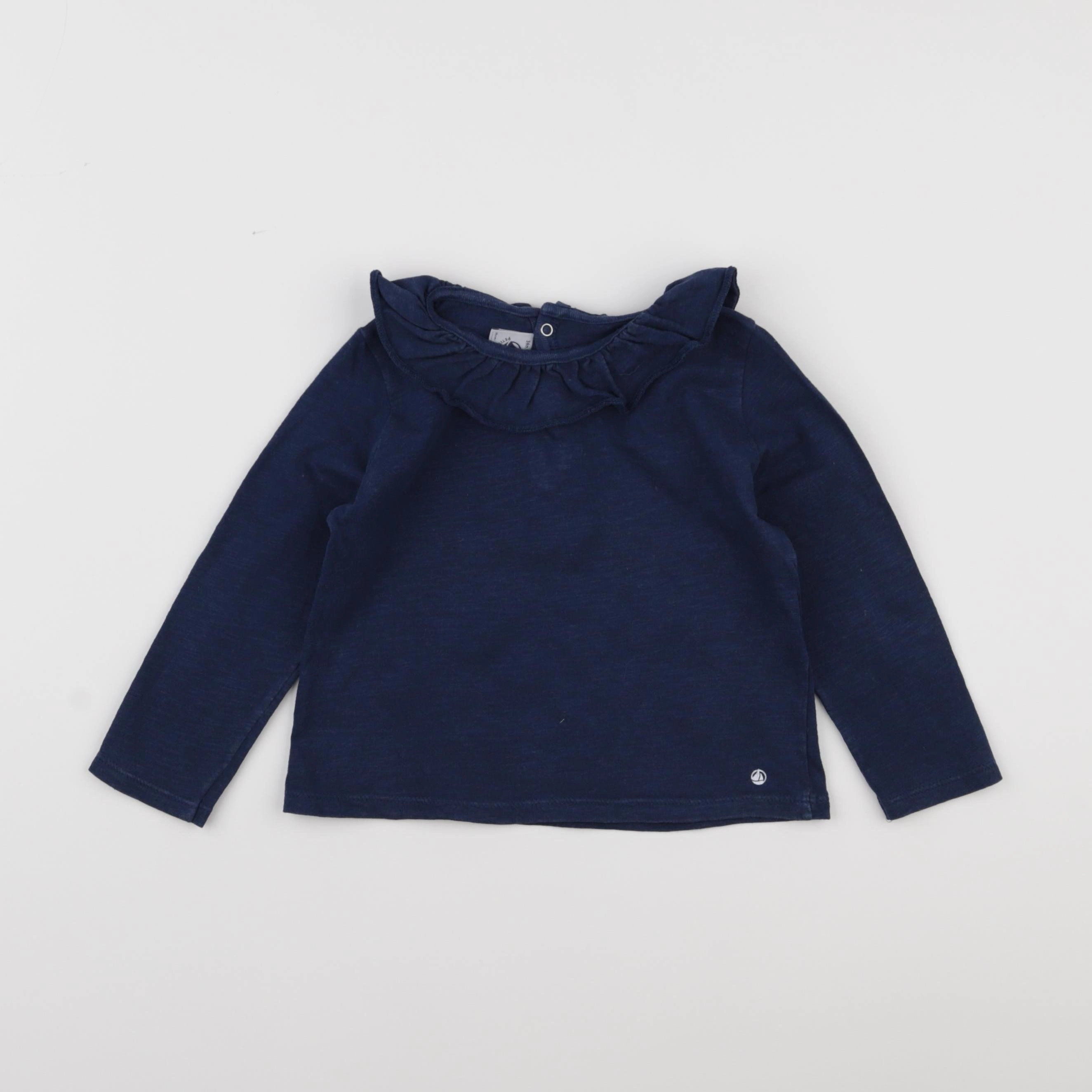 Petit Bateau - tee-shirt bleu - 36 mois