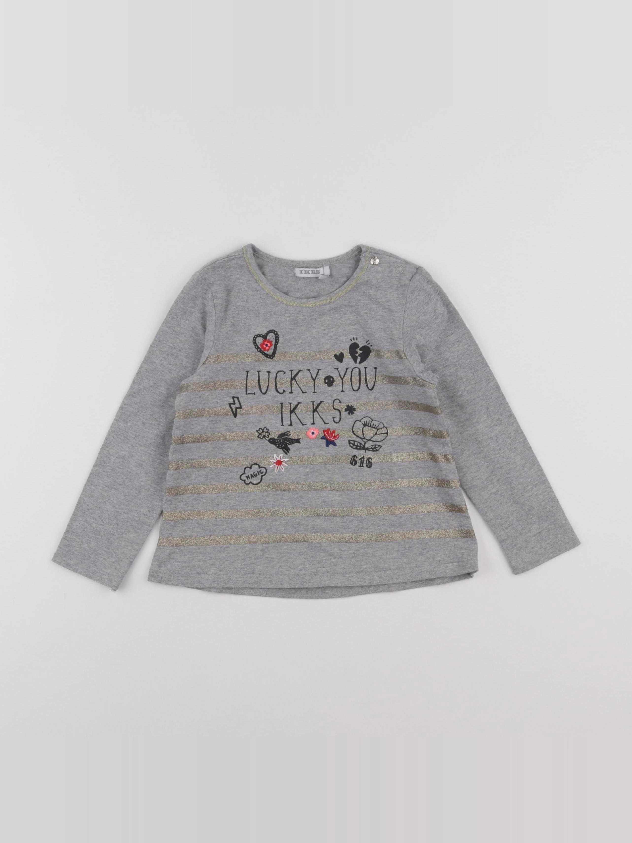 IKKS - tee-shirt gris - 3 ans