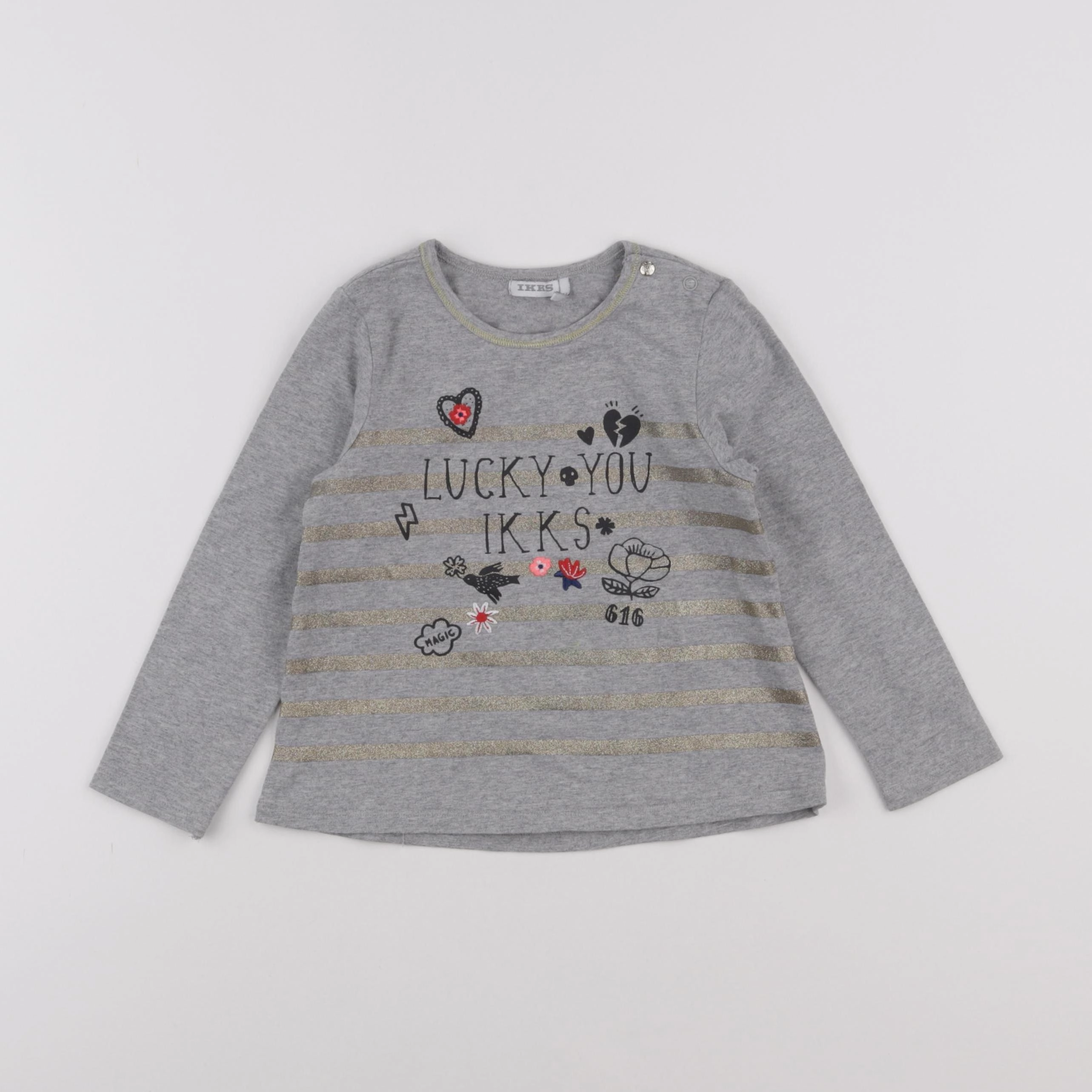 IKKS - tee-shirt gris - 3 ans