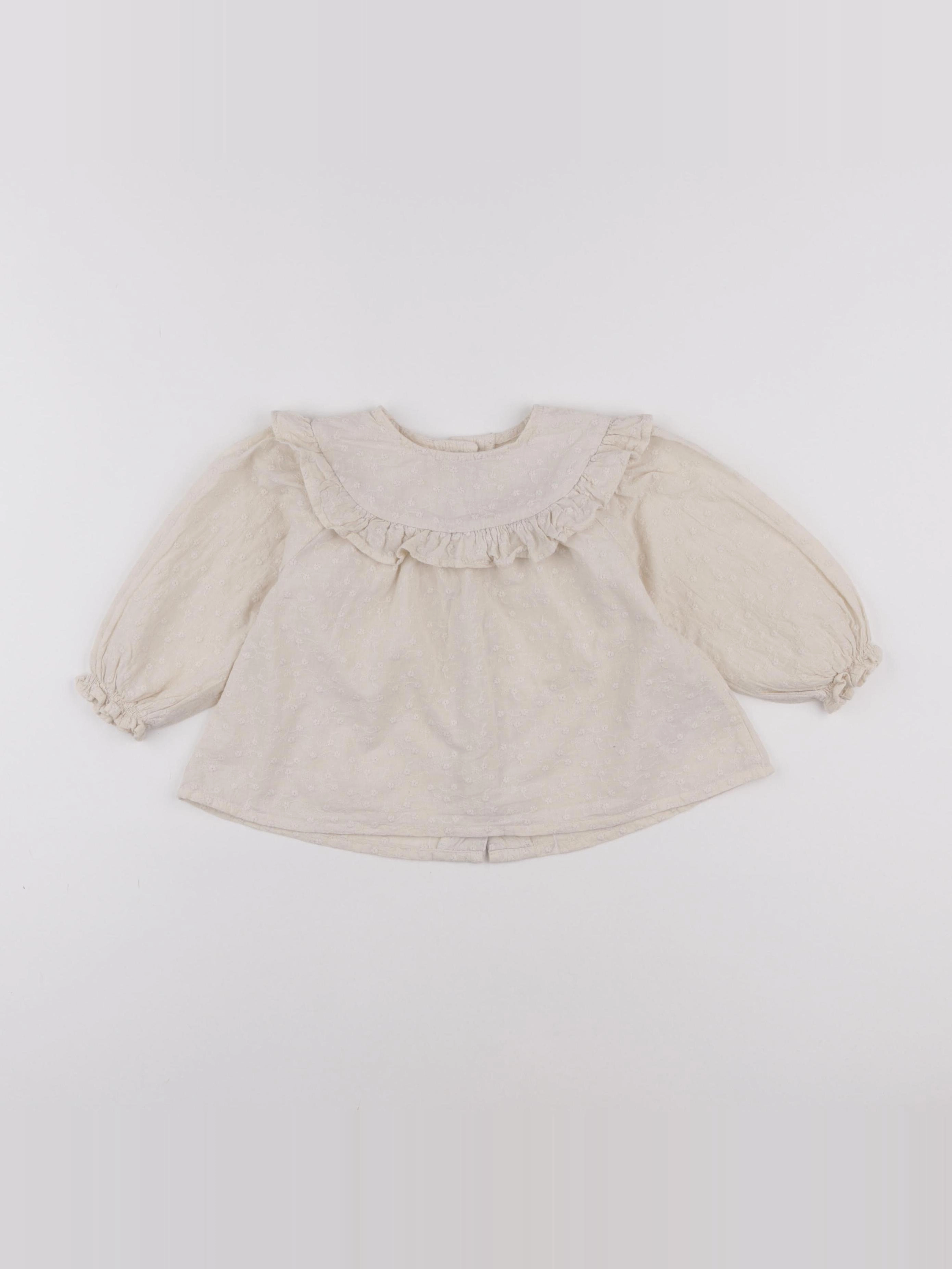 Vertbaudet - blouse beige - 18 mois