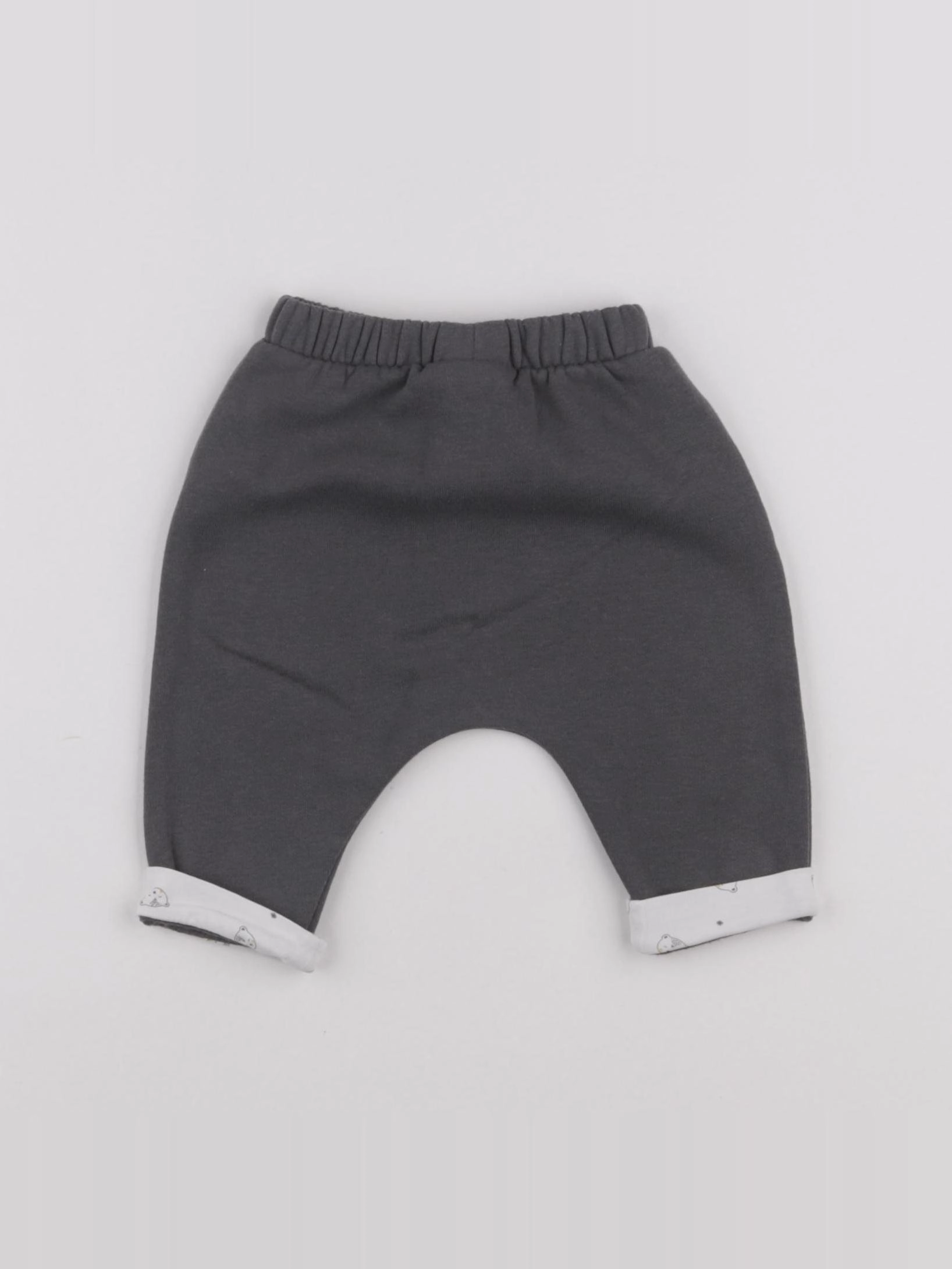 Vertbaudet - pantalon gris - 1 mois