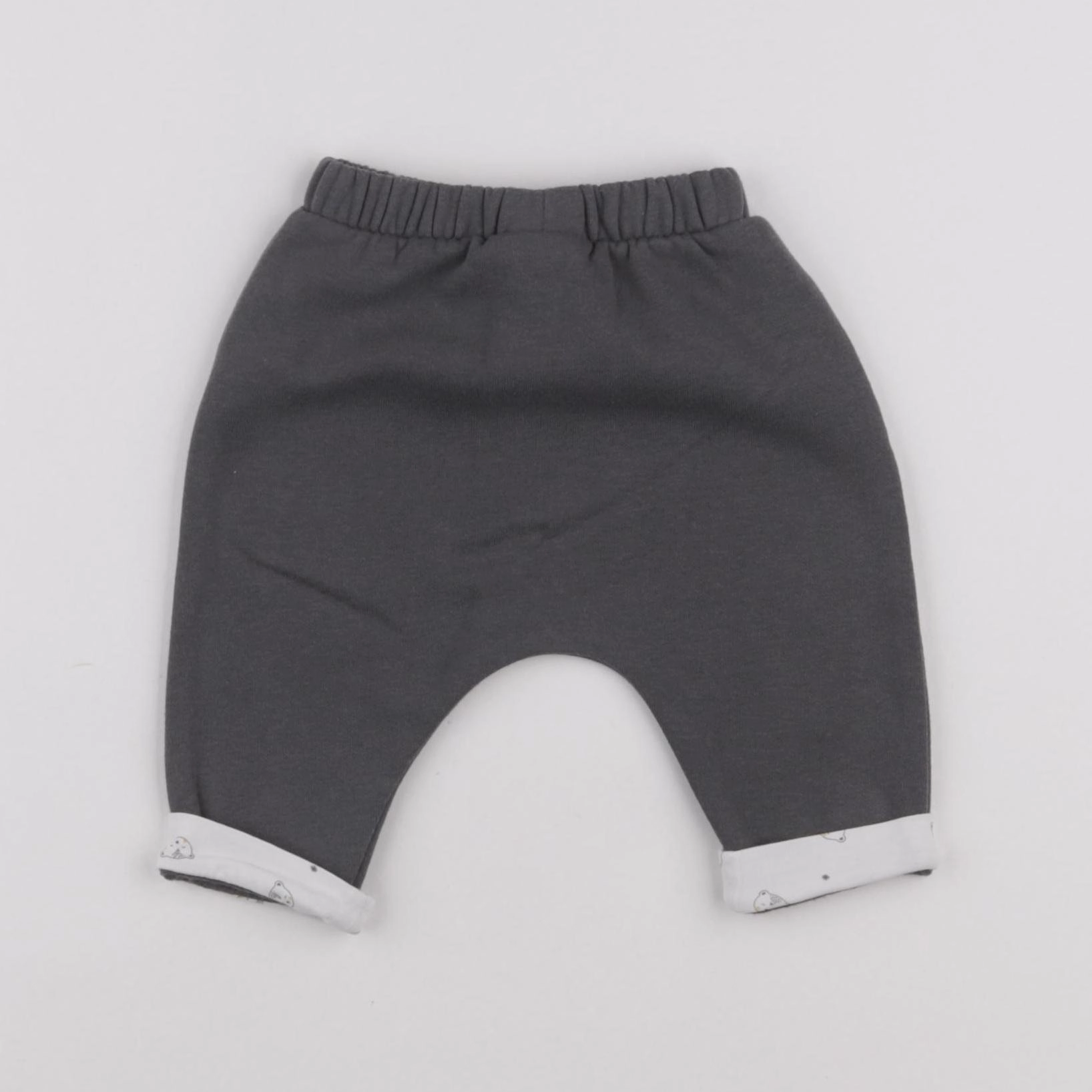 Vertbaudet - pantalon gris - 1 mois
