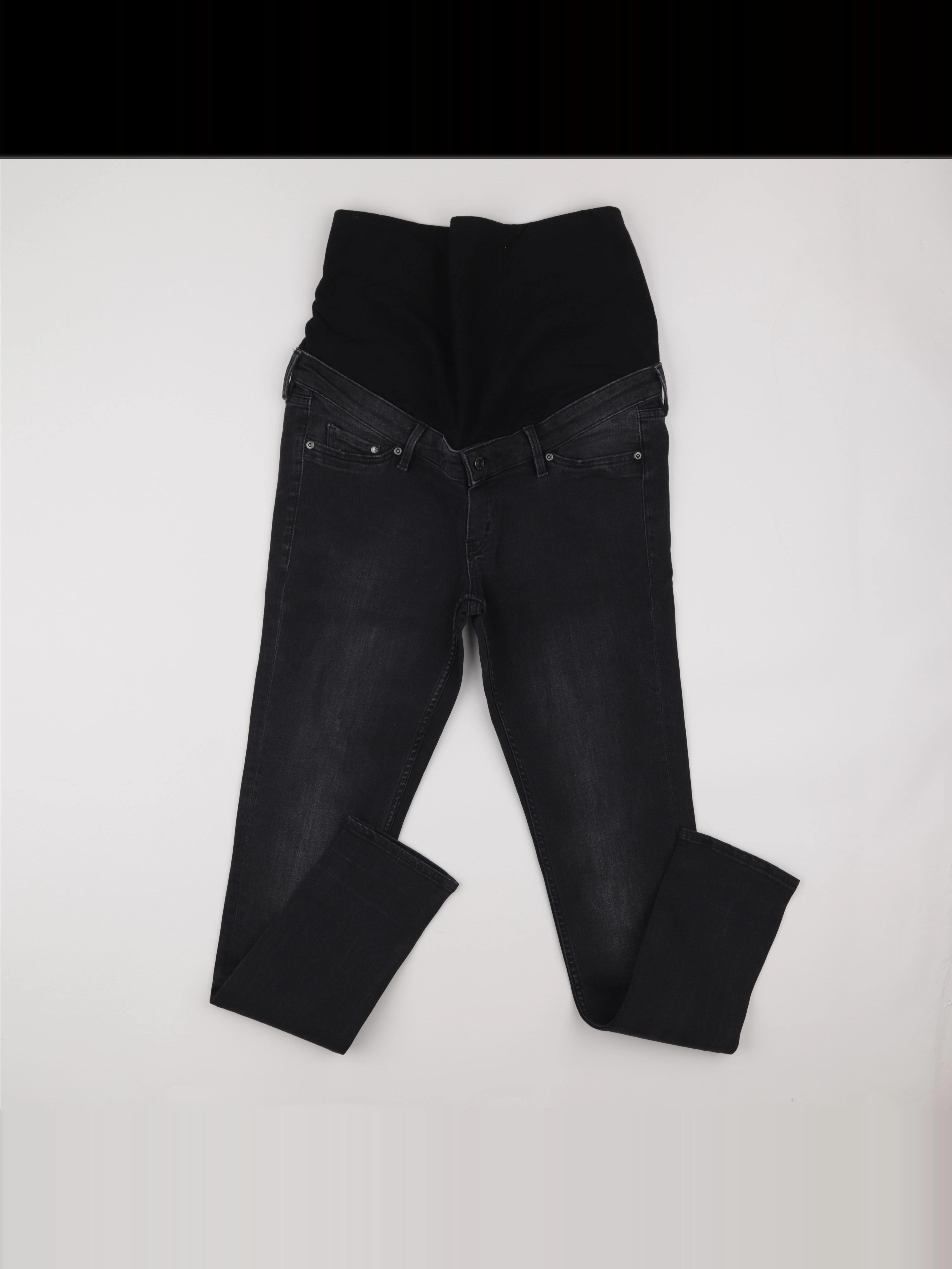 H&M - jean grossesse noir - 42