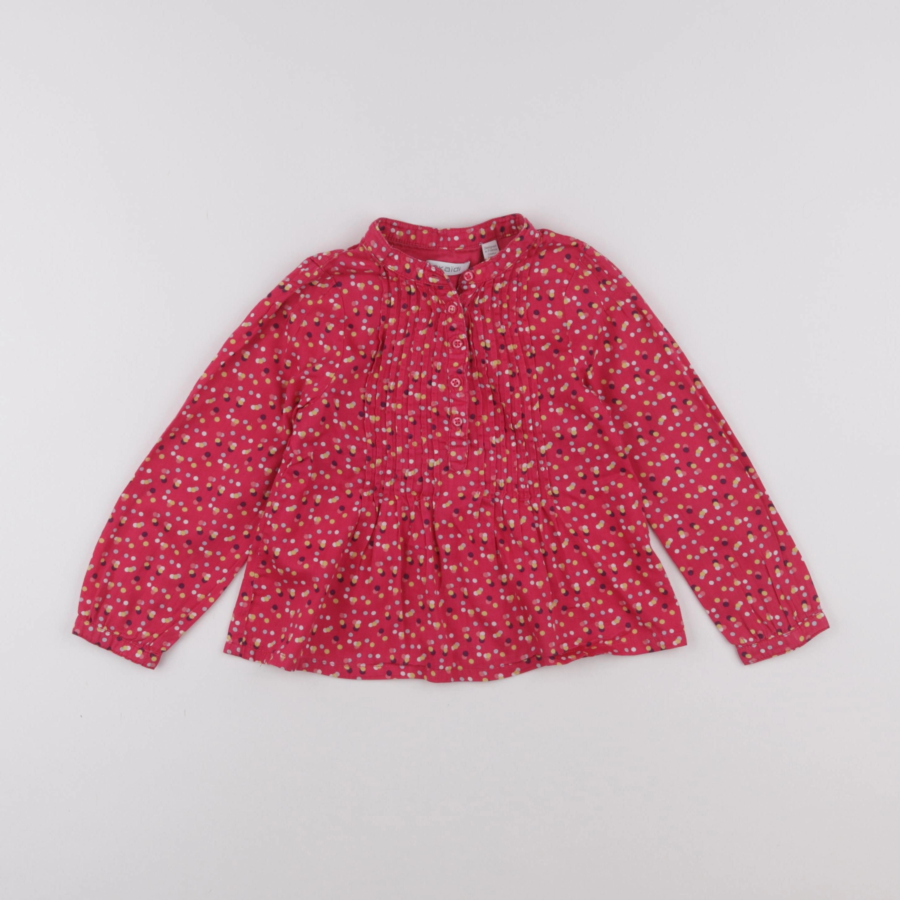 Okaidi - blouse rose - 4 ans