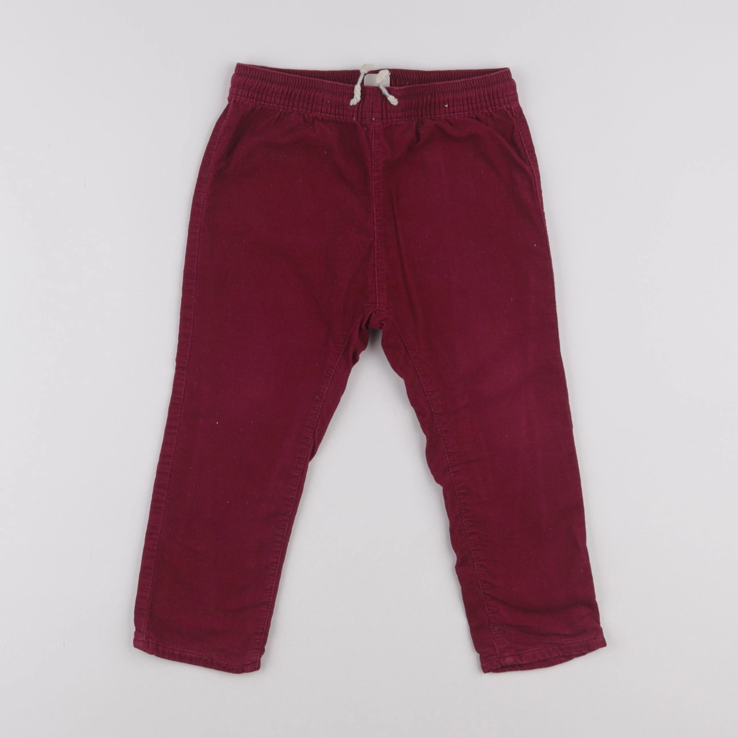 H&M - pantalon doublé rouge - 18/24 mois