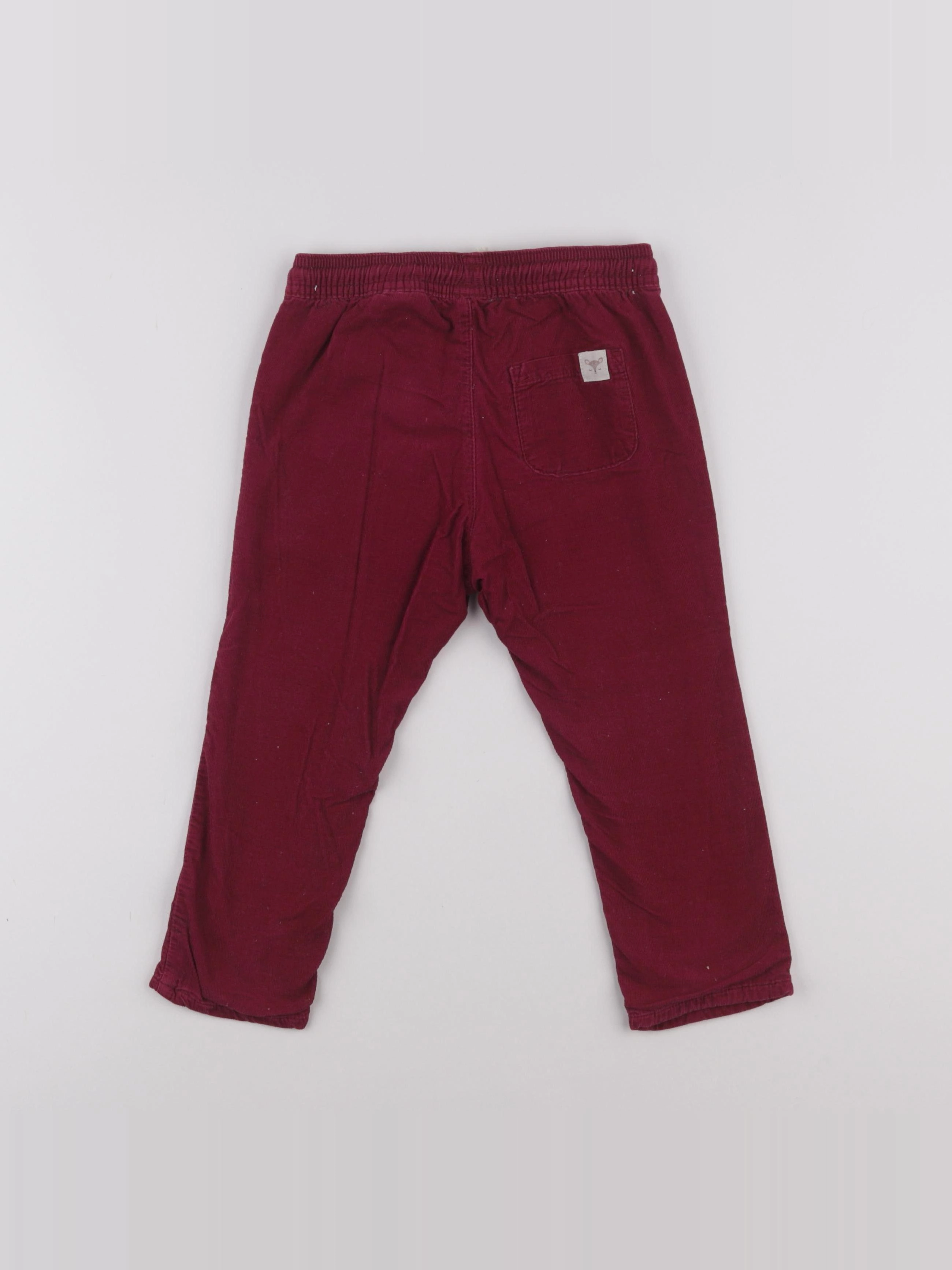 H&M - pantalon doublé rouge - 18/24 mois