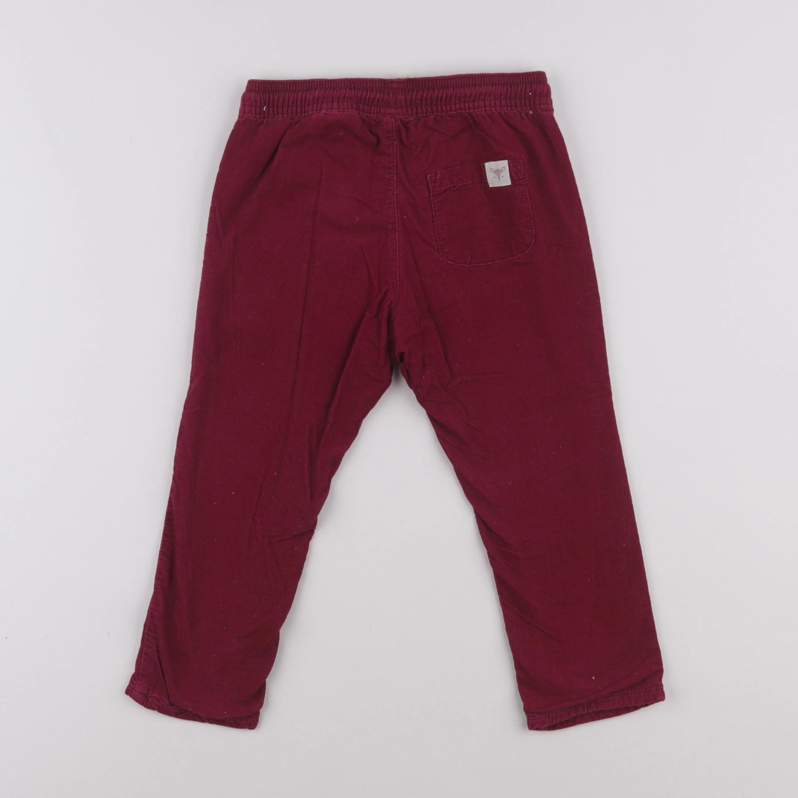 H&M - pantalon doublé rouge - 18/24 mois