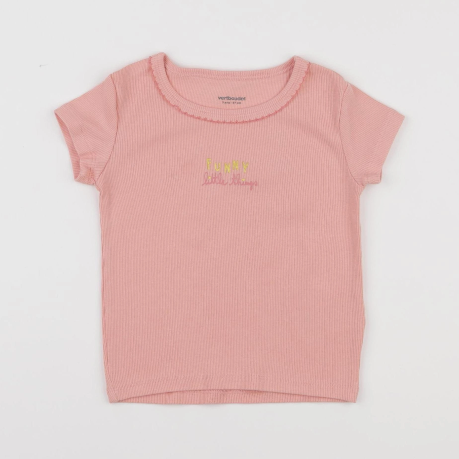 Vertbaudet - maillot de corps rose - 3 ans