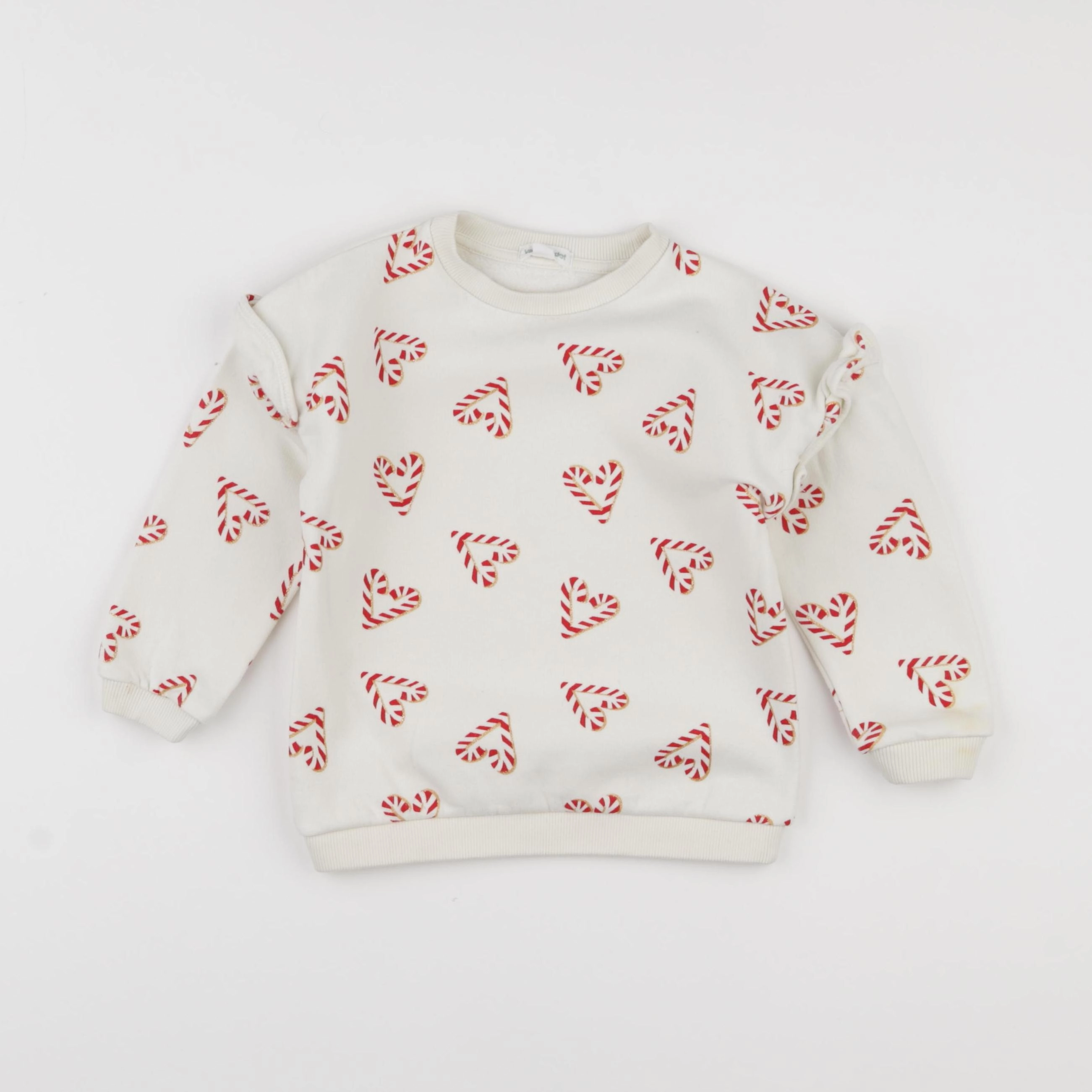 Vertbaudet - sweat rouge - 36 mois