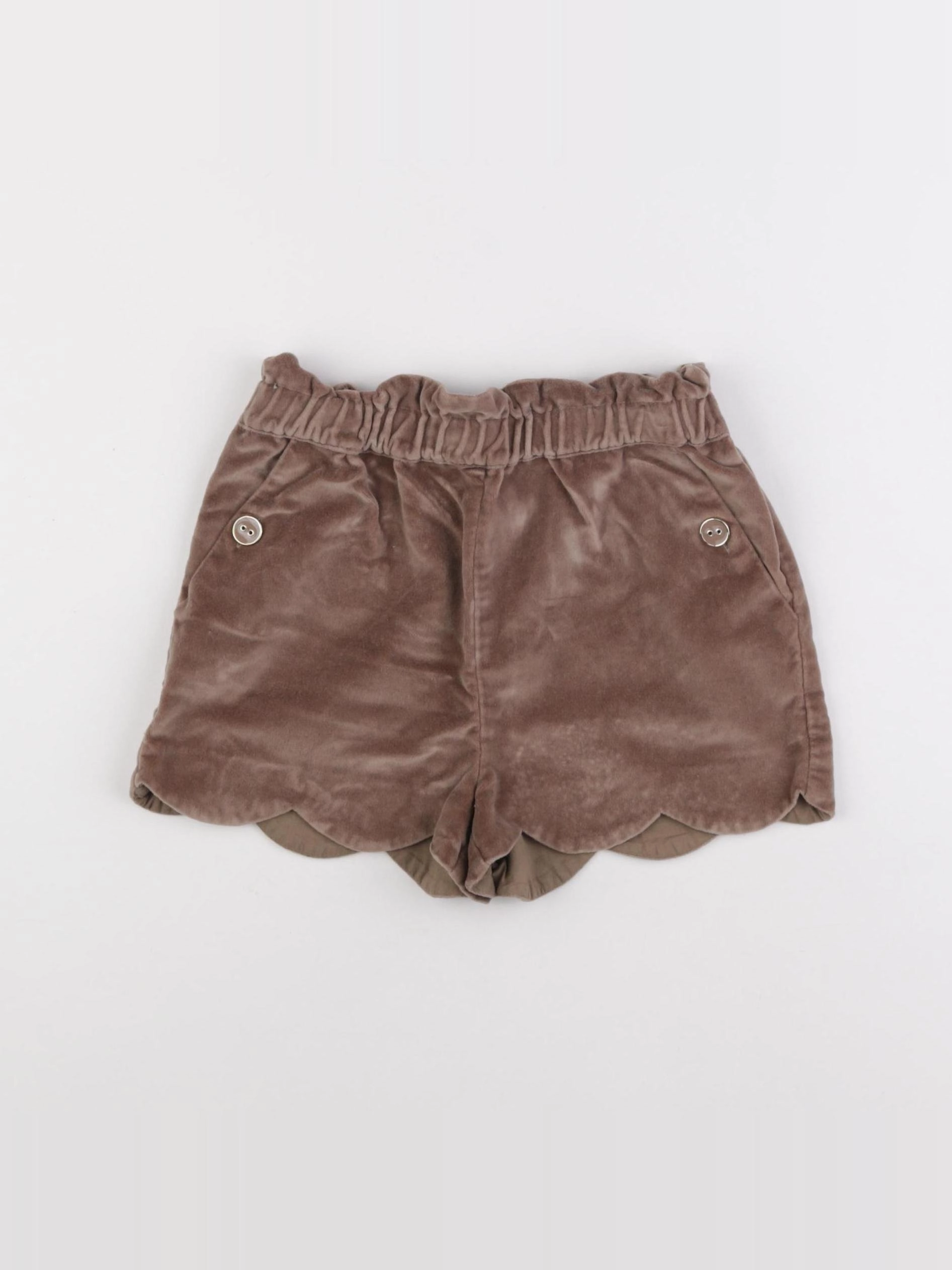 Vertbaudet - short marron - 8 ans