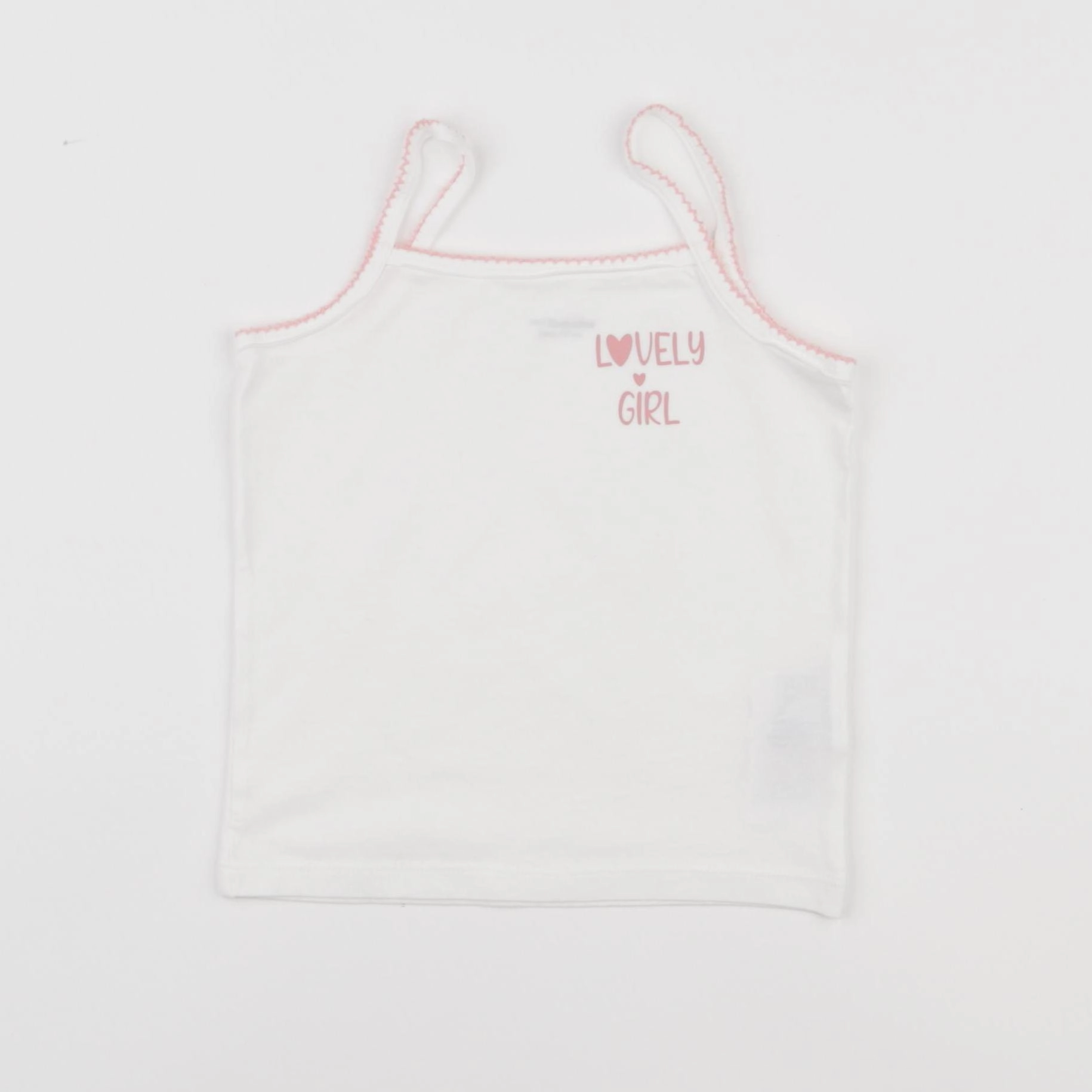 Vertbaudet - maillot de corps blanc, rose - 3 ans