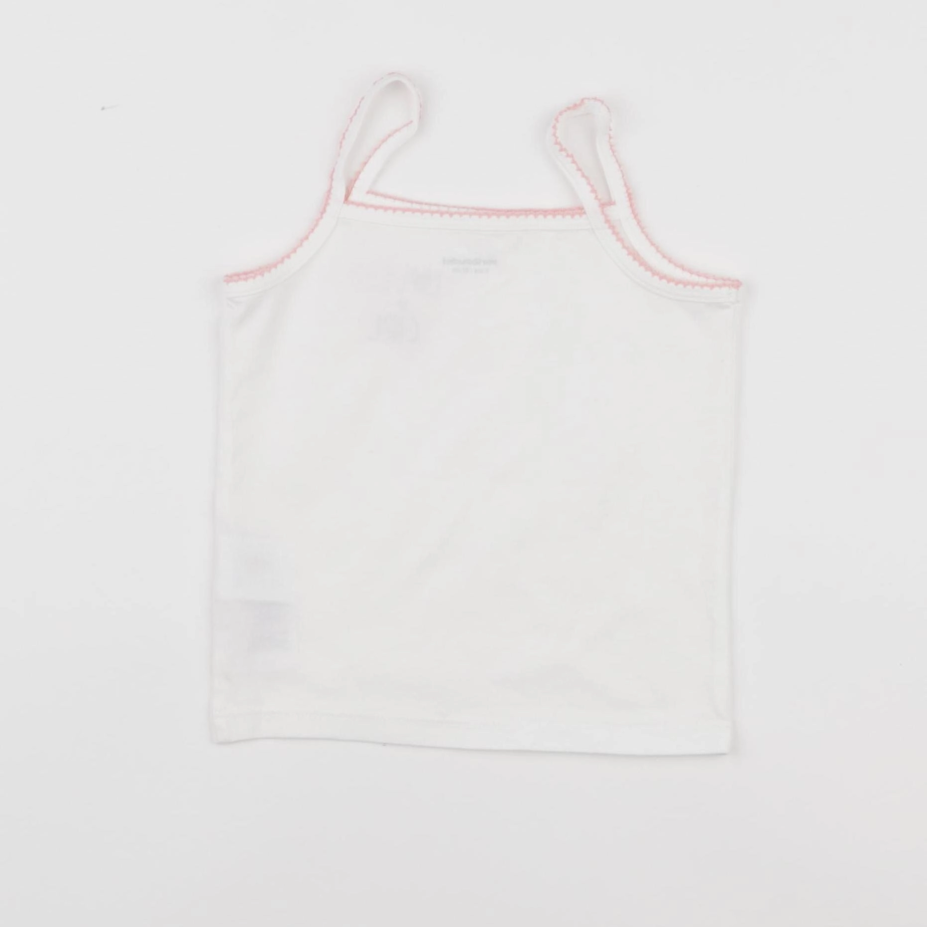 Vertbaudet - maillot de corps blanc, rose - 3 ans