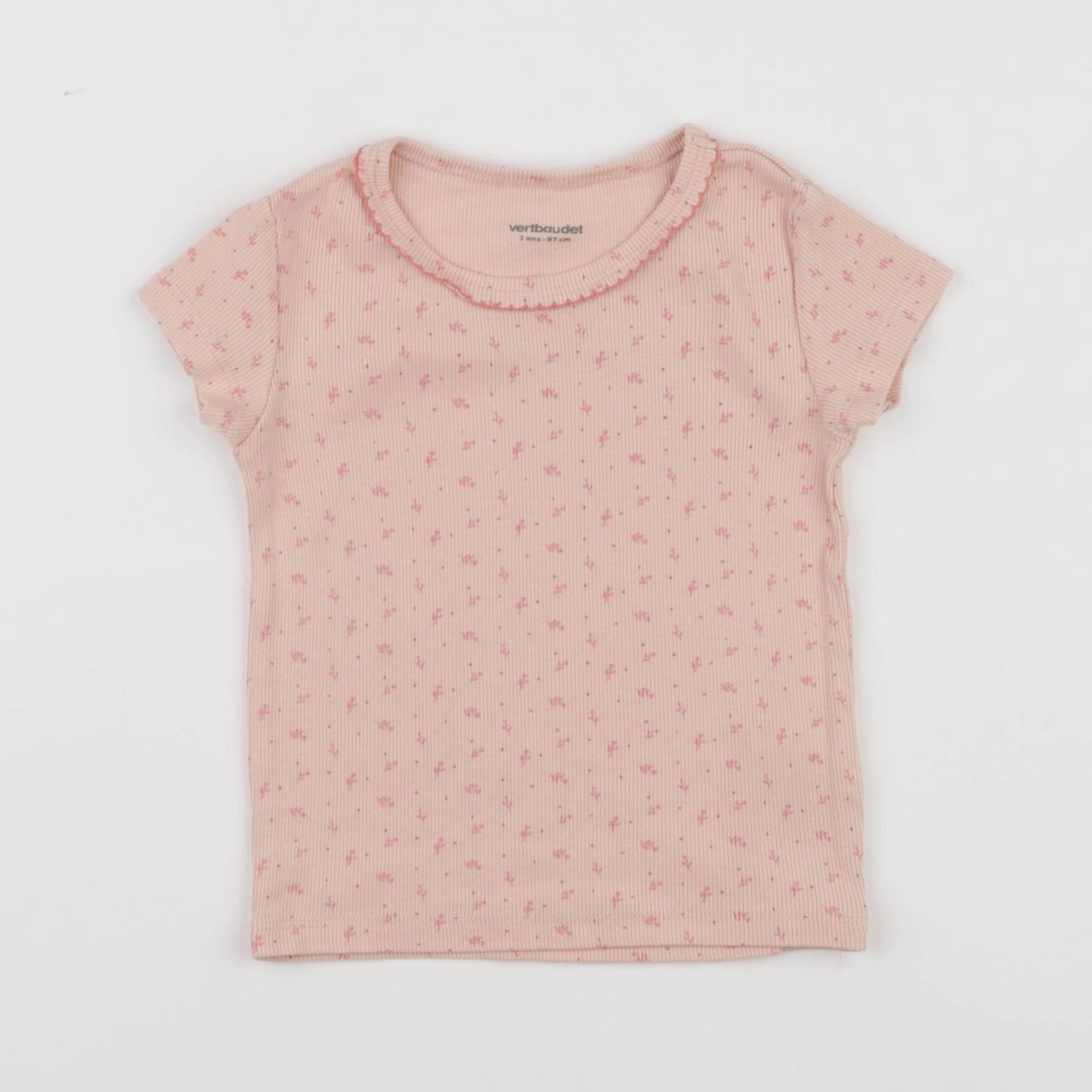 Vertbaudet - maillot de corps rose - 3 ans