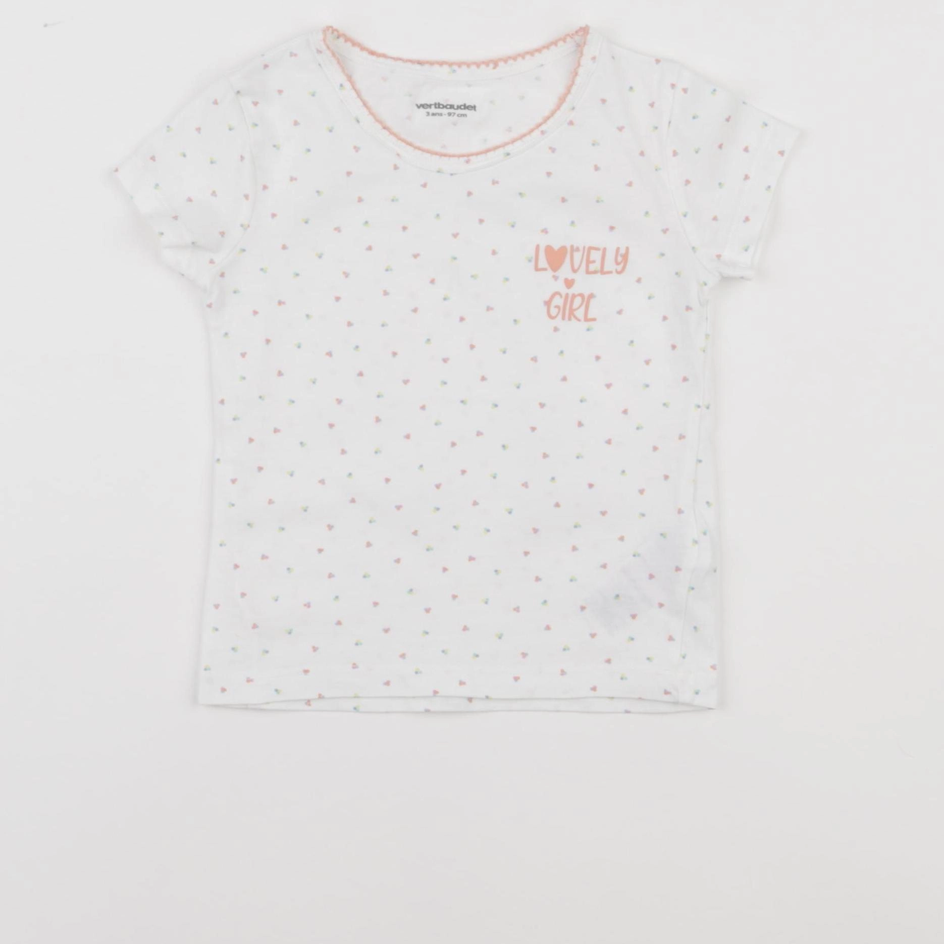 Vertbaudet - maillot de corps blanc - 3 ans