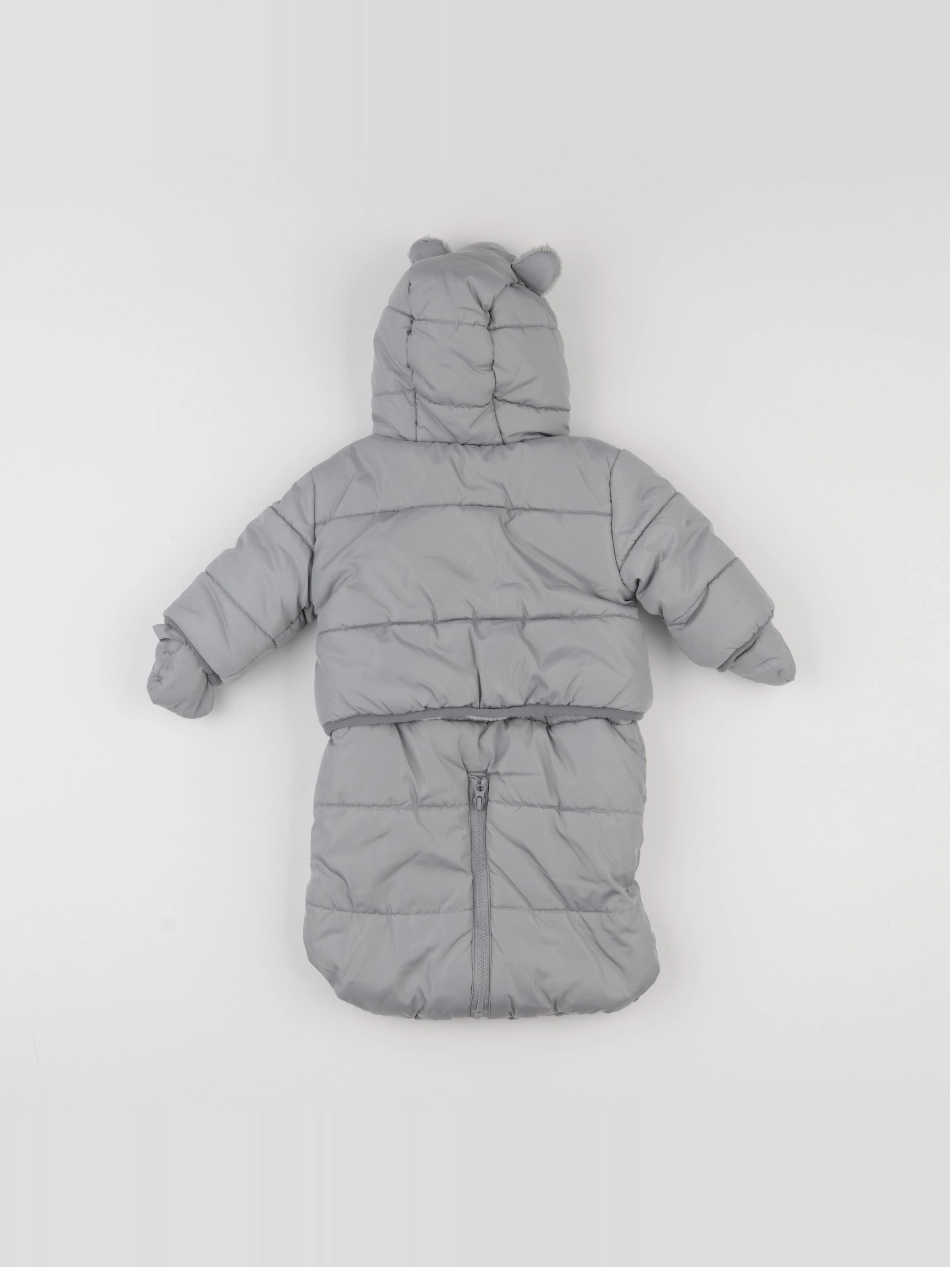 Vertbaudet - combi-pilote gris - 1 mois