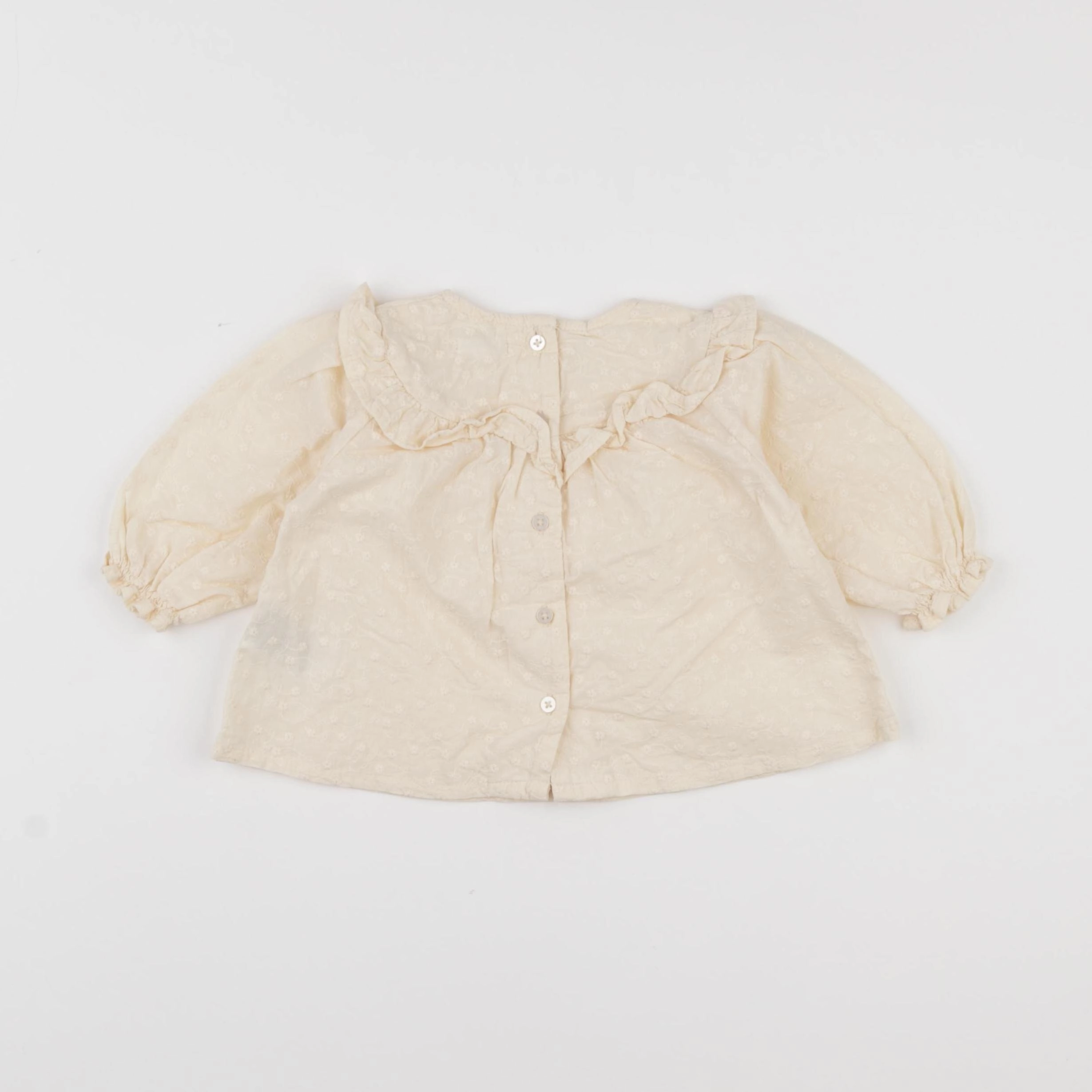 Vertbaudet - blouse beige - 6 mois