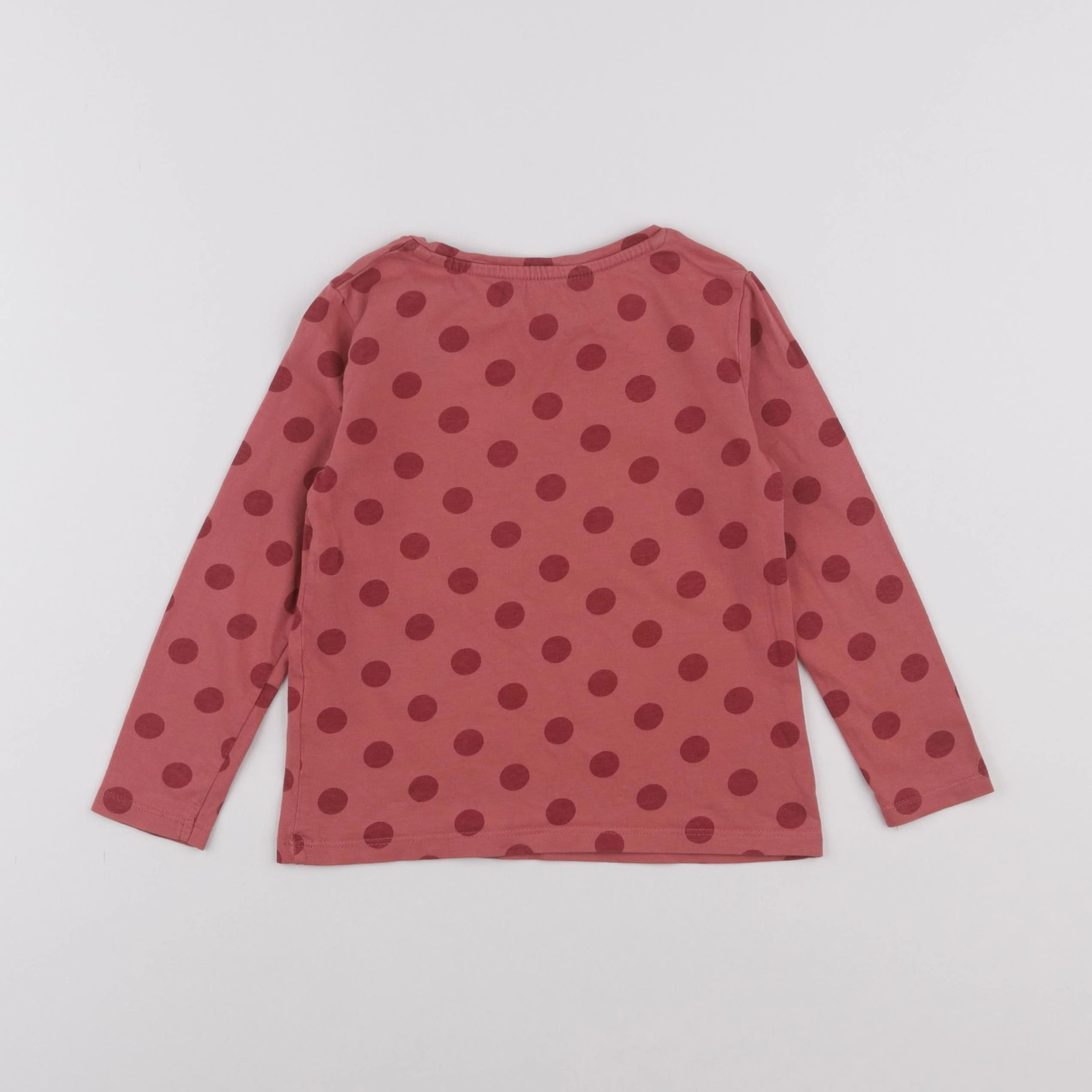 Vertbaudet - tee-shirt rouge, rose - 4 ans