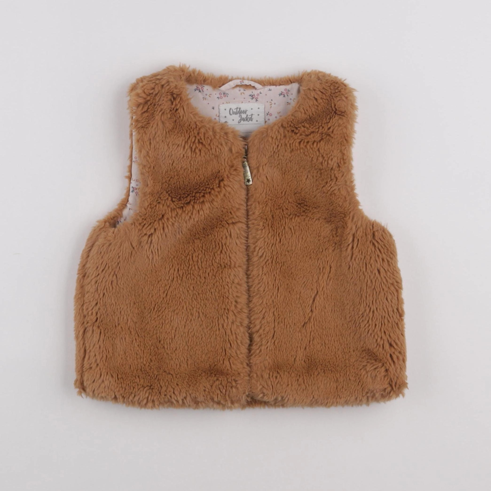 Vertbaudet - gilet marron - 7 ans